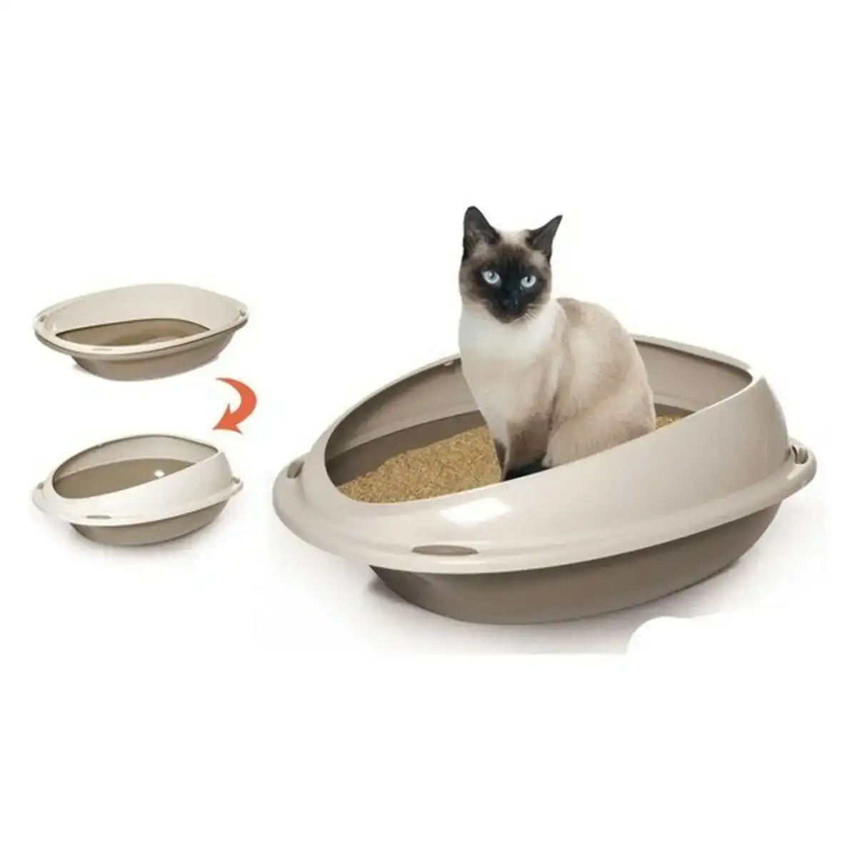Bac a litiere pour chats shuttle 57 cm _2845. Bienvenue chez DIAYTAR COTE D'IVOIRE - Où Chaque Objet a son Histoire. Découvrez notre sélection méticuleuse et choisissez des articles qui racontent l'âme du Côte d'Ivoire.