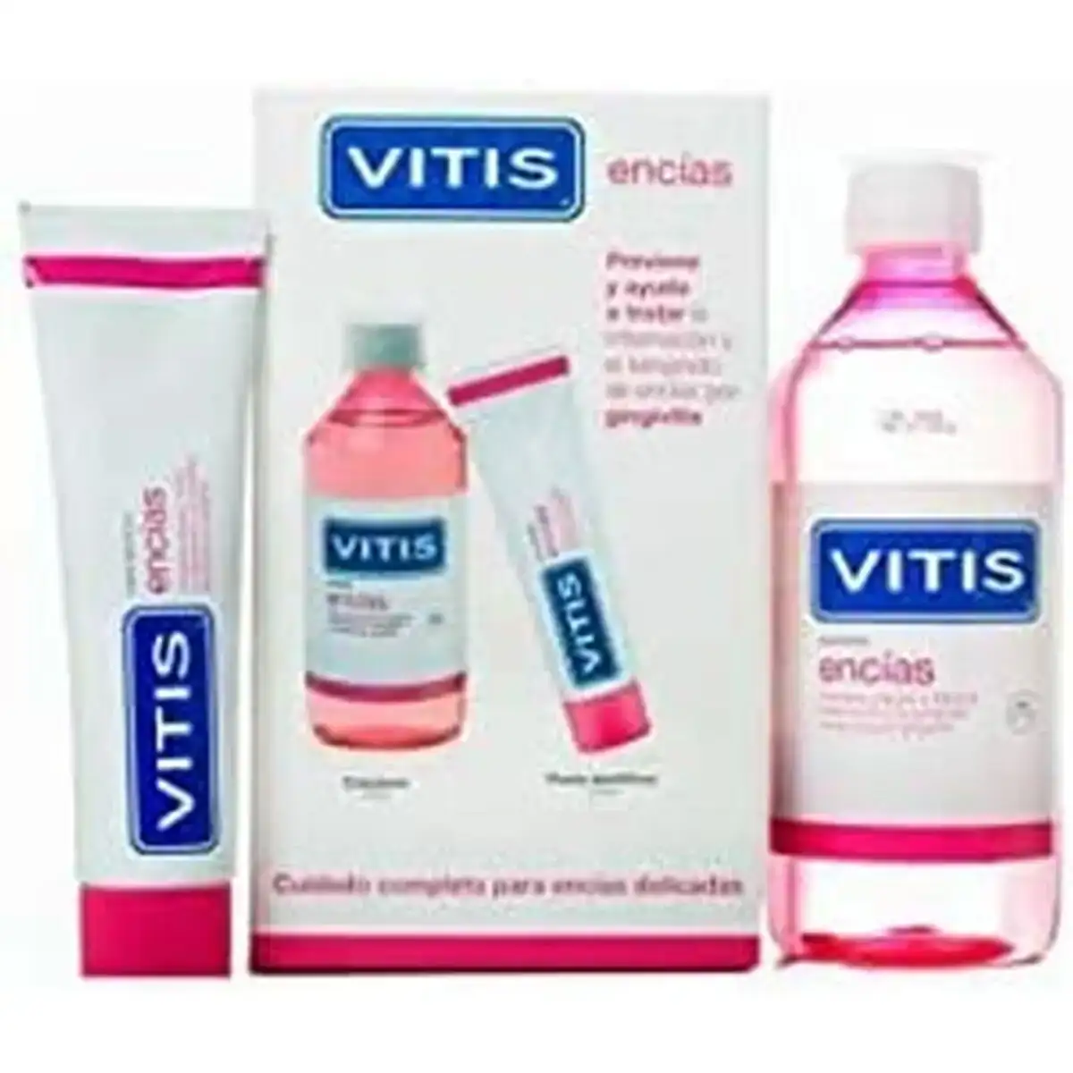 Bain de bouche vitis 2 pieces gencives sensibles_1433. DIAYTAR COTE D'IVOIRE - L'Art de Vivre en Couleurs. Découvrez notre boutique en ligne et trouvez des produits qui ajoutent une palette vibrante à votre quotidien.