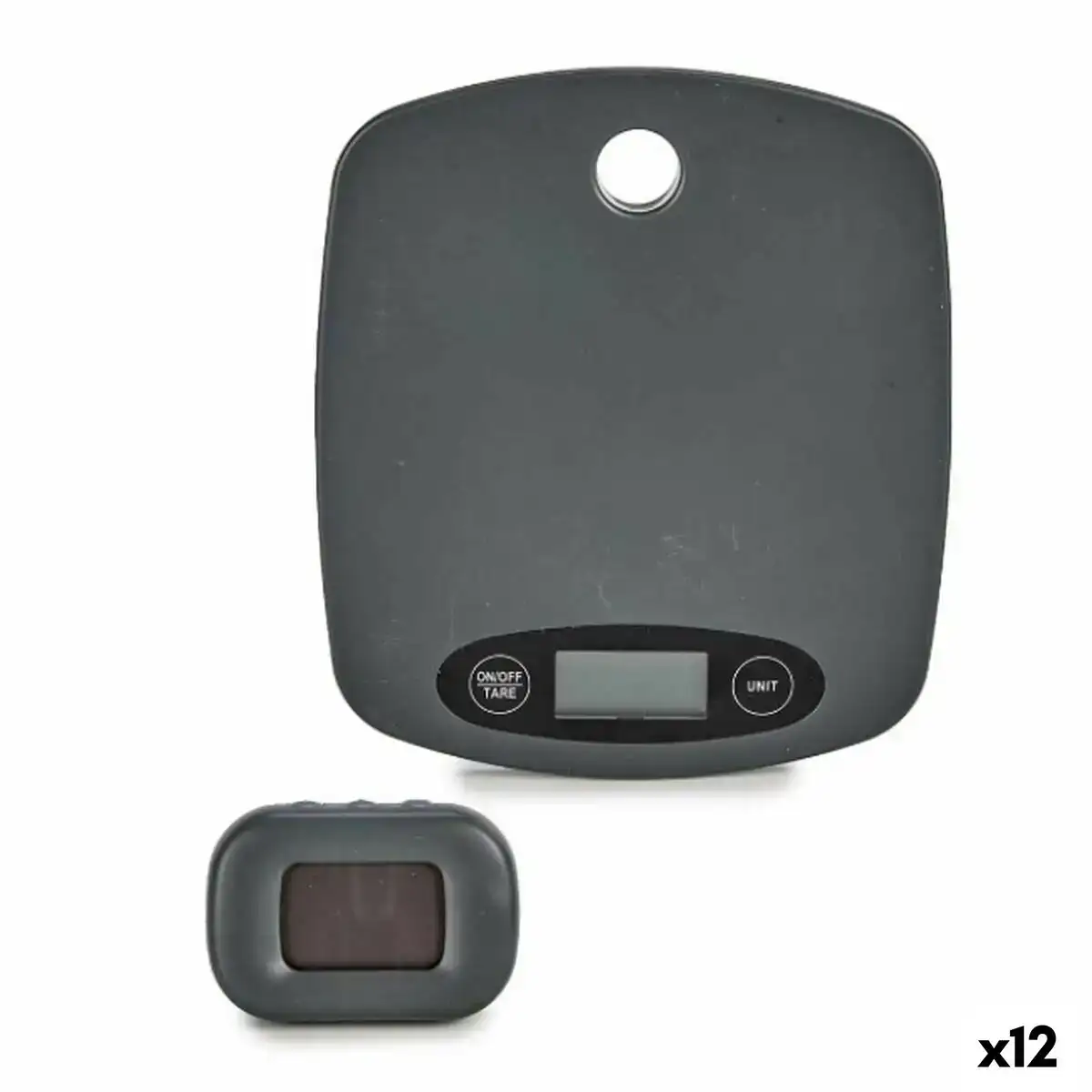 Balance de cuisine minuterie gris 3 x 29 x 19 cm 12 unites _4203. DIAYTAR COTE D'IVOIRE - Votre Escale Shopping incontournable. Explorez notre boutique en ligne et dénichez des trésors qui reflètent la richesse culturelle et la modernité du Côte d'Ivoire.