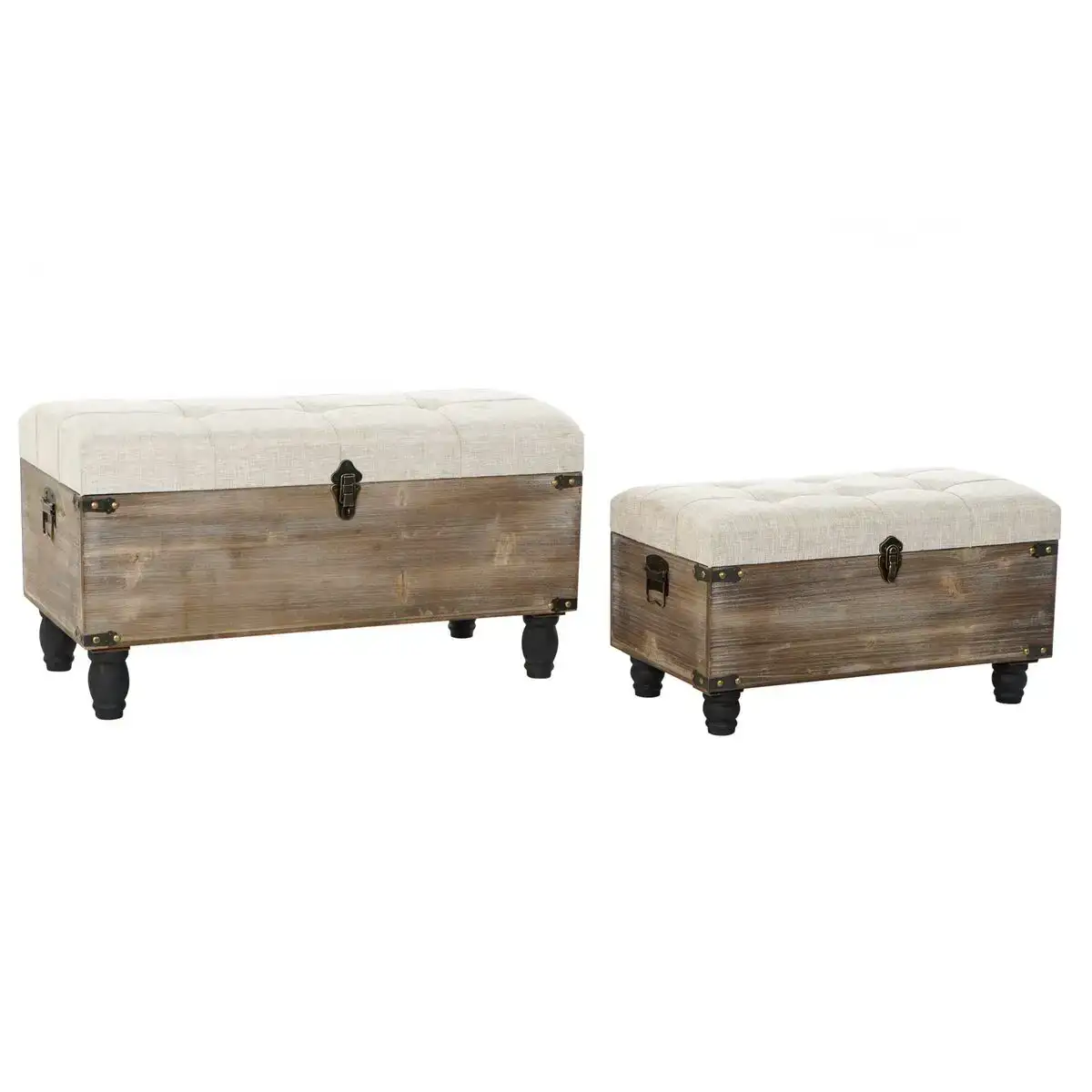 Banc de coffre dkd home decor 2 pieces beige bois polyester 80 x 40 x 44 cm _1548. Bienvenue sur DIAYTAR COTE D'IVOIRE - Votre Évasion Shopping Personnalisée. Parcourez notre collection unique et trouvez des articles qui reflètent votre style et votre individualité.