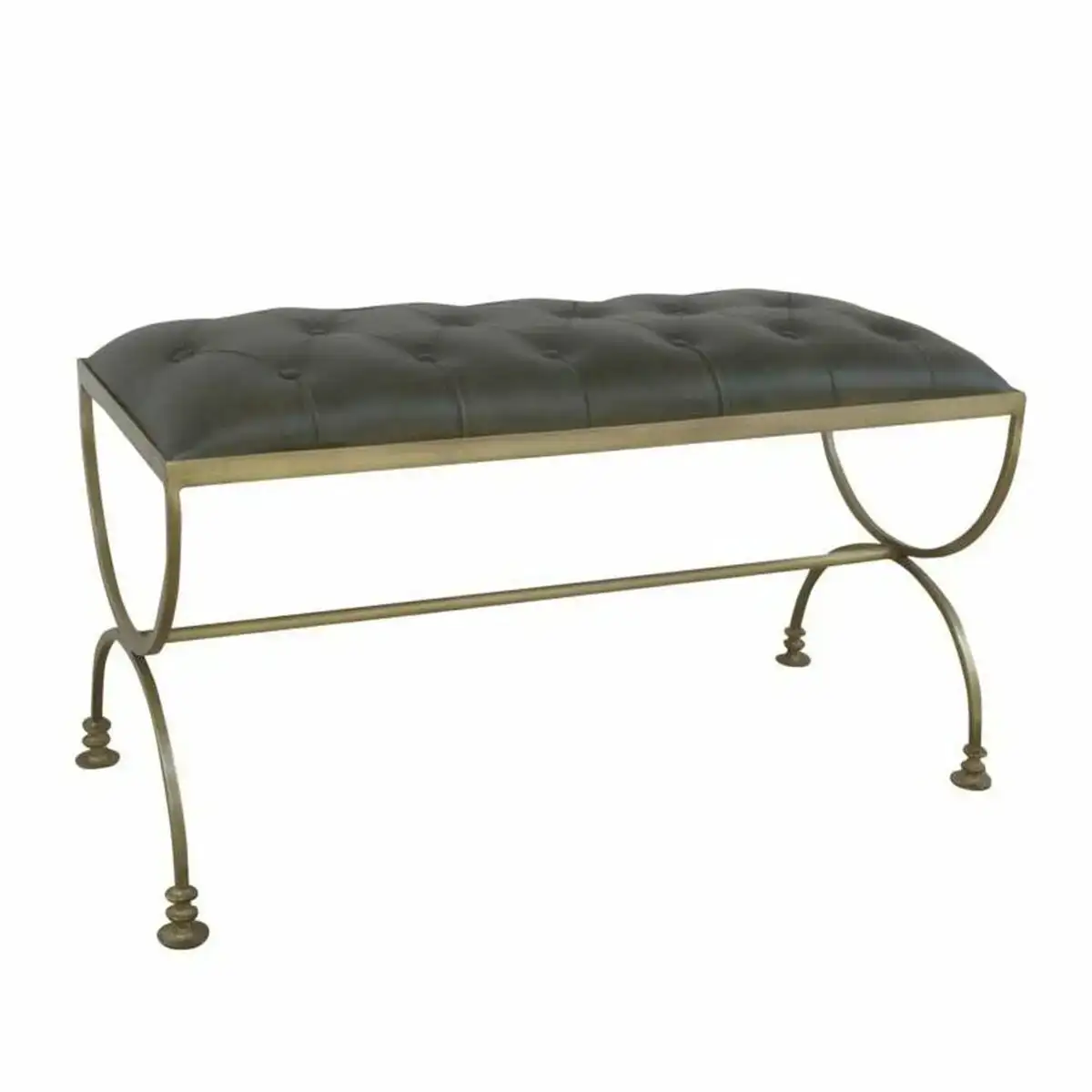 Banc de pied de lit dkd home decor 90 x 38 x 52 cm dore metal vert metallise_8359. DIAYTAR COTE D'IVOIRE - Votre Destinée Shopping Personnalisée. Plongez dans notre boutique en ligne et créez votre propre expérience de shopping en choisissant parmi nos produits variés.