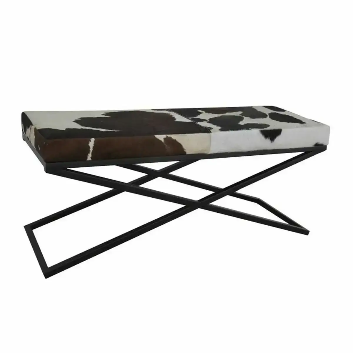 Banc de pied de lit dkd home decor noir beige metal marron cuir blanc colonial 120 x 40 x 50 cm _8230. DIAYTAR COTE D'IVOIRE - Votre Oasis de Shopping en Ligne. Explorez notre boutique et découvrez des produits qui ajoutent une touche de magie à votre quotidien.