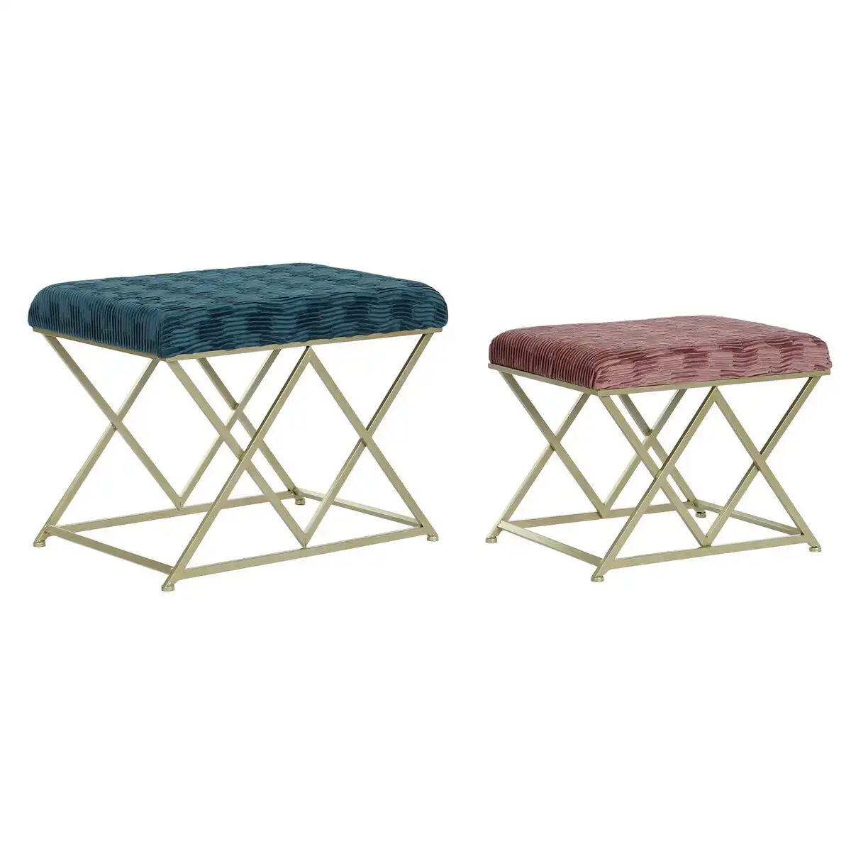 Banquette dkd home decor 62 x 42 x 47 cm metal_7426. DIAYTAR COTE D'IVOIRE - L'Art du Shopping Éclairé. Parcourez notre catalogue et choisissez parmi des produits de qualité qui satisferont vos besoins et votre style.