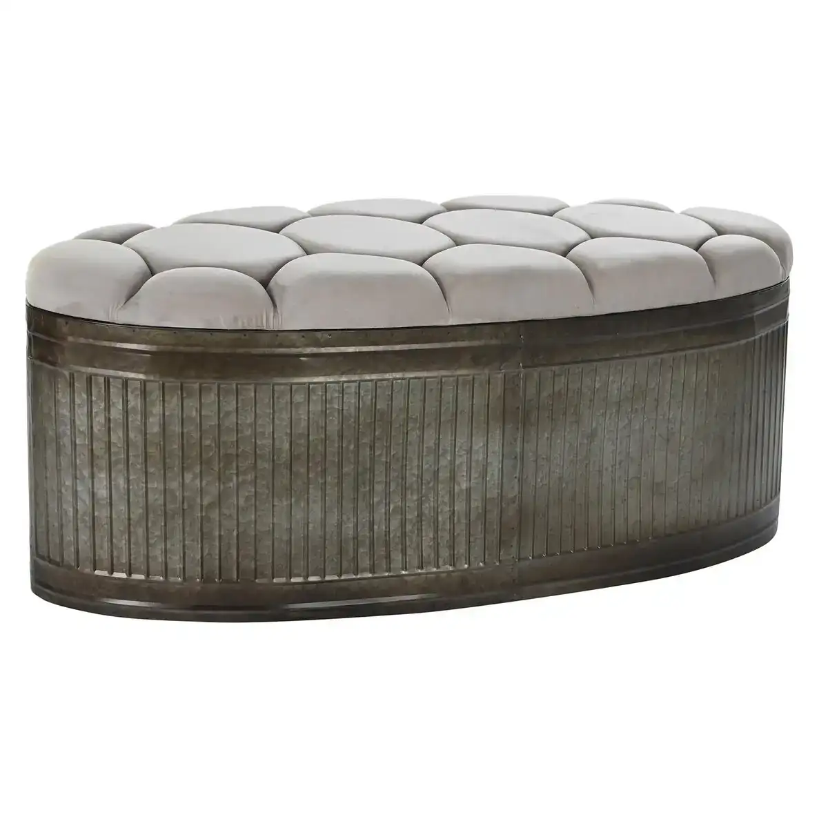 Banquette dkd home decor beige metal polyester brun fonce 121 x 44 x 47 5 cm _1390. DIAYTAR COTE D'IVOIRE - Où le Shopping est un Plaisir Engagé. Parcourez notre catalogue et choisissez des produits qui respectent vos valeurs et vos attentes.