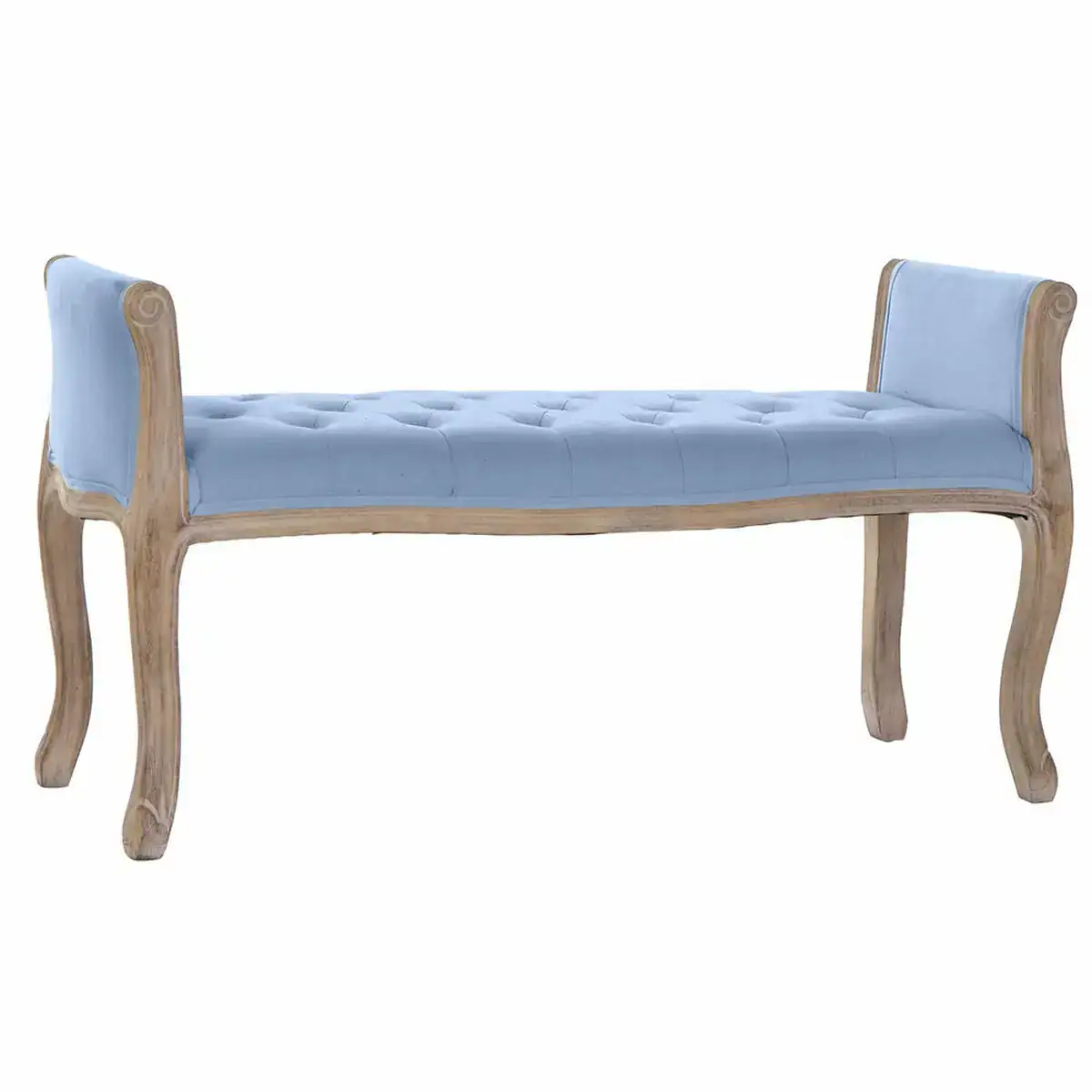 Banquette dkd home decor bleu marron lin bois d hevea 109 x 39 x 60 cm _3956. DIAYTAR COTE D'IVOIRE - Où Choisir Rime avec Qualité. Découvrez notre sélection soigneusement conçue et choisissez des articles qui incarnent l'excellence et l'innovation.