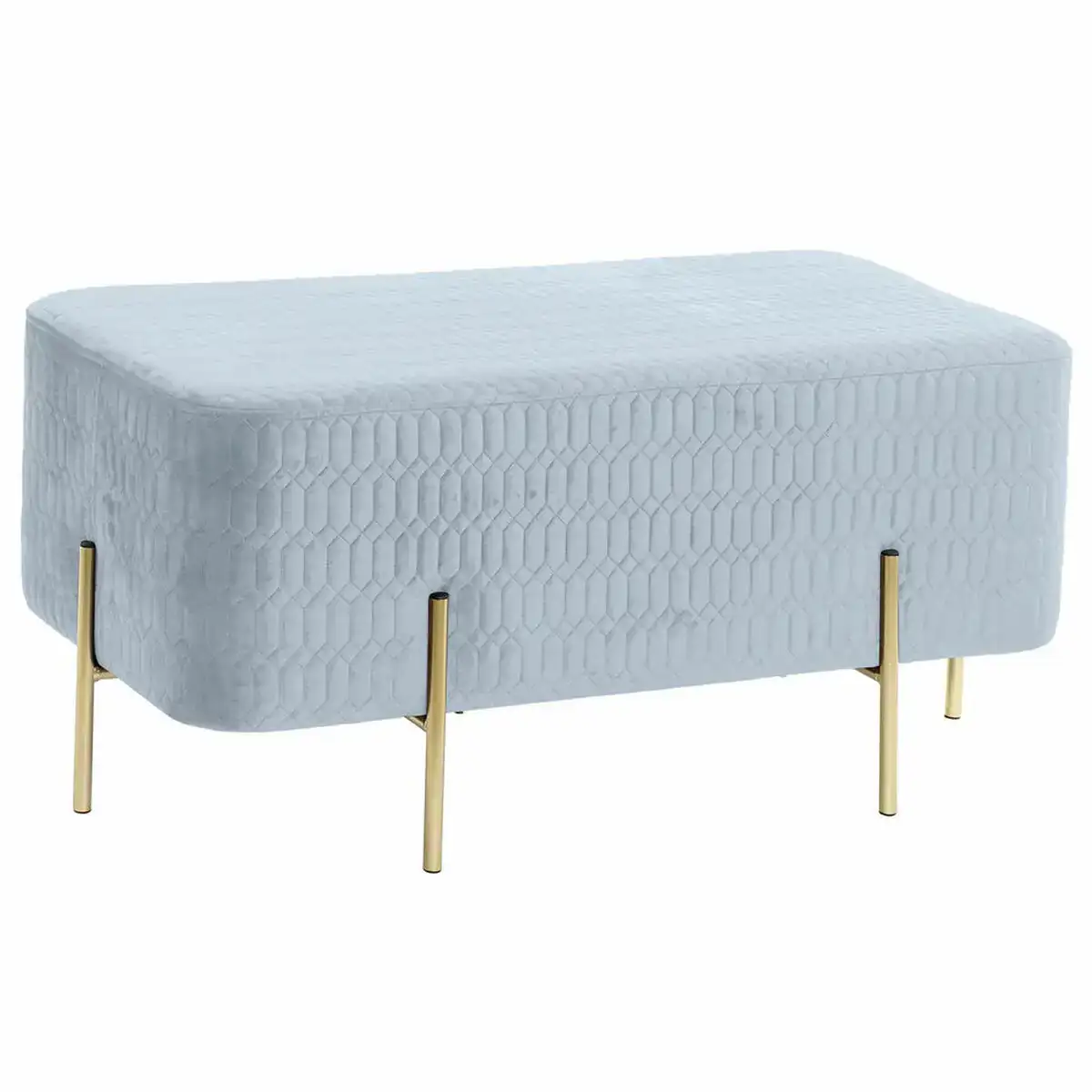Banquette dkd home decor dore metal polyester bleu ciel eponge 91 x 46 5 x 42 cm _2900. DIAYTAR COTE D'IVOIRE - Votre Univers Shopping Éclectique. Explorez nos offres variées et découvrez des articles qui embrassent la diversité et la polyvalence de vos besoins.