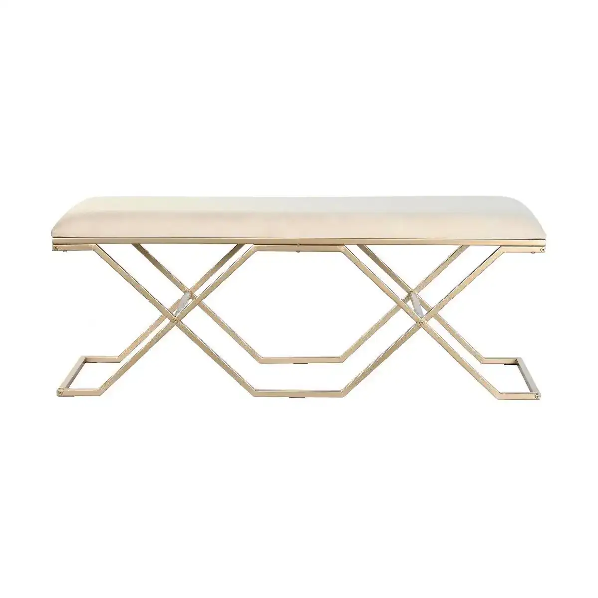 Banquette dkd home decor dore metal pu 120 x 40 x 46 cm _4785. Entrez dans l'Univers de DIAYTAR COTE D'IVOIRE - Où Choisir est un Voyage. Explorez notre gamme diversifiée et trouvez des articles qui répondent à tous vos besoins et envies.