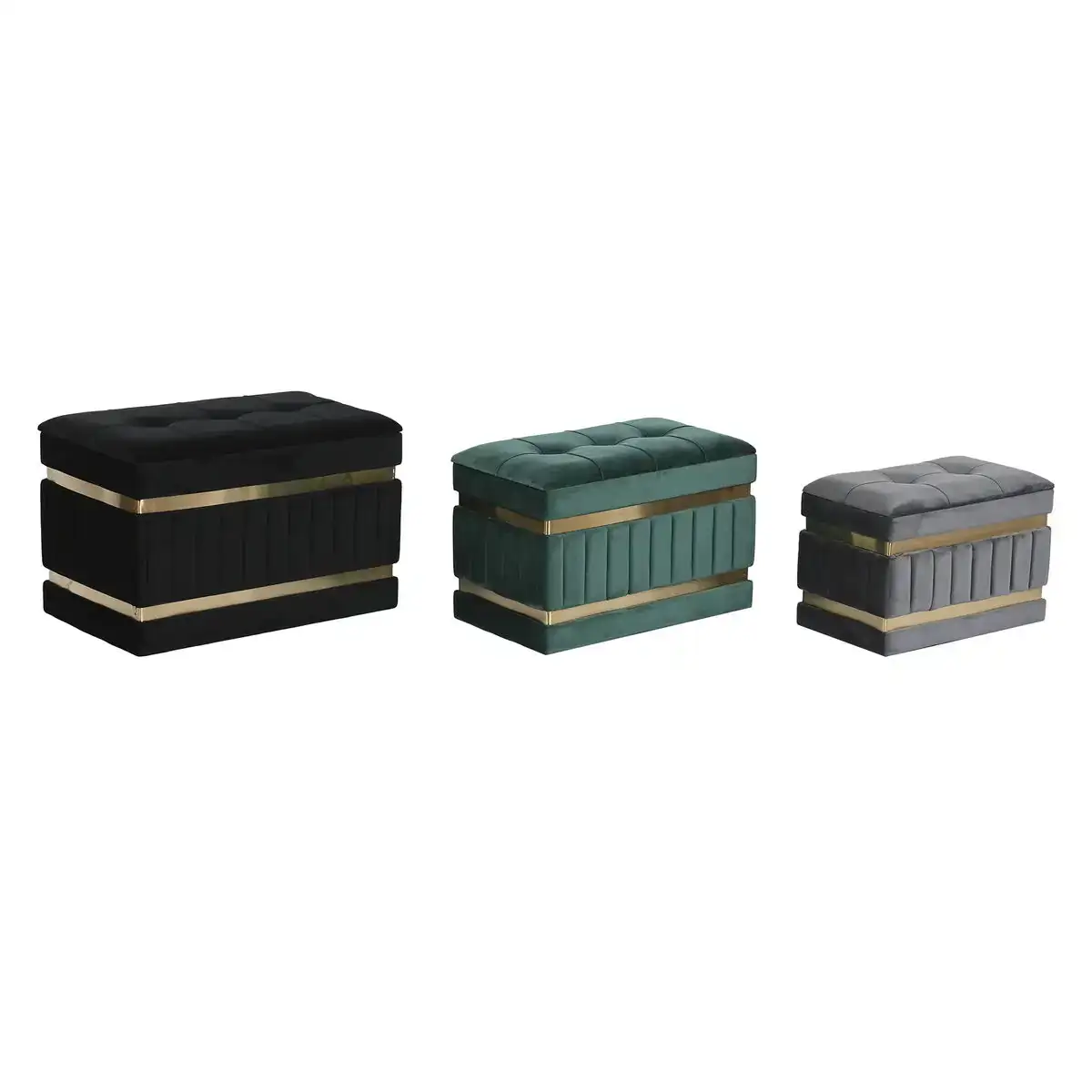 Banquette dkd home decor noir dore vert gris fonce bois mdf 70 x 40 x 43 cm_7395. Plongez dans le Monde de DIAYTAR COTE D'IVOIRE - Où Chaque Article Raconte une Histoire. Explorez notre vaste assortiment et choisissez des produits qui vous parlent et reflètent votre style unique.