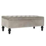Banquette dkd home decor noir gris bois 115 x 44 x 43 cm _7547. DIAYTAR COTE D'IVOIRE - Où Choisir est une Découverte. Parcourez notre catalogue et trouvez des articles qui éveillent votre curiosité et enrichissent votre expérience shopping.