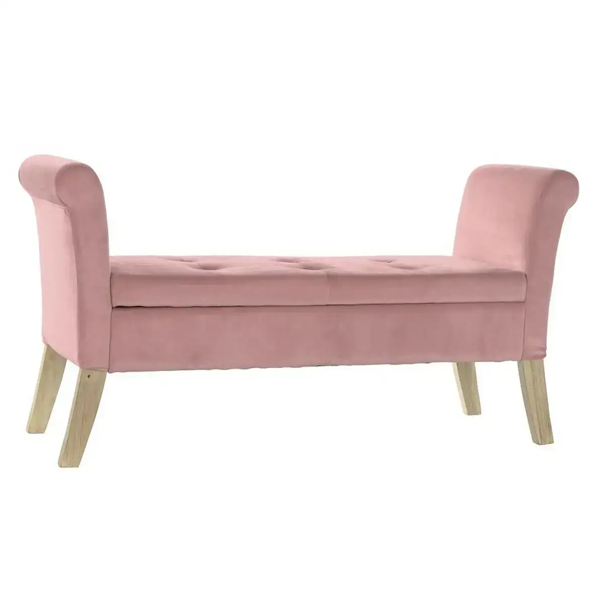 Banquette dkd home decor rose bois plastique 130 x 44 x 69 cm_4372. DIAYTAR COTE D'IVOIRE - Où l'Élégance Rencontré l'Accessibilité. Parcourez notre catalogue et trouvez des produits qui apportent une touche de sophistication à votre vie quotidienne sans compromettre votre budget.
