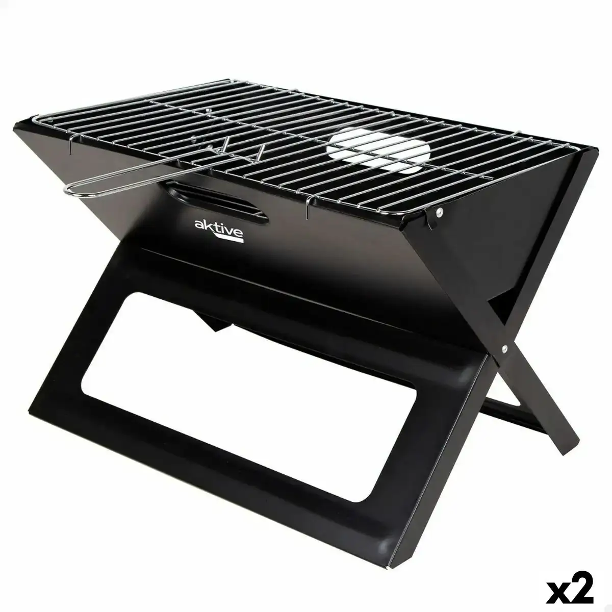 Barbecue portable aktive noir 45 x 30 x 29 cm acier fer_2202. Découvrez DIAYTAR COTE D'IVOIRE - Où l'Élégance Rencontre la Variété. Parcourez notre collection et trouvez des trésors cachés qui ajoutent une touche de sophistication à votre vie quotidienne.
