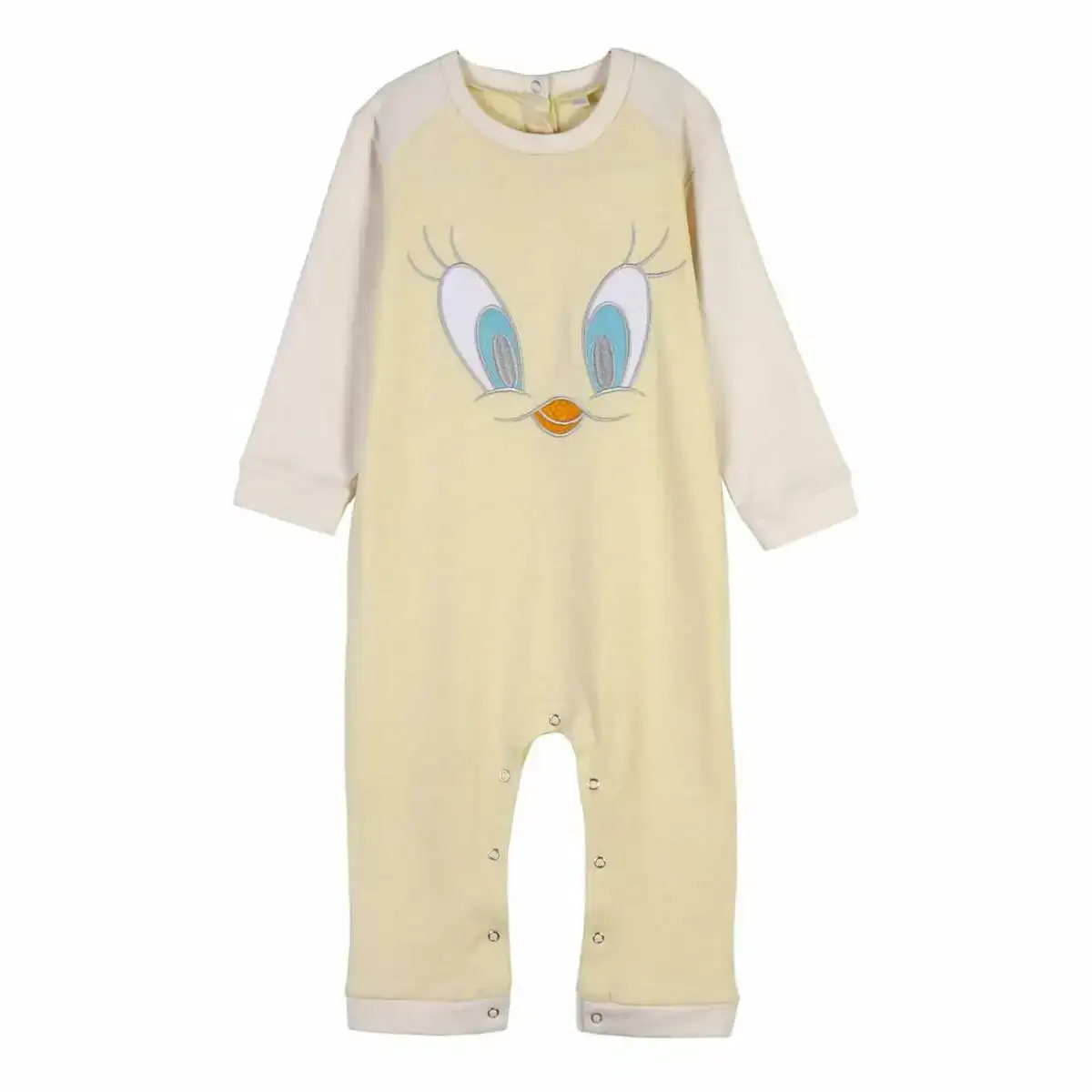 Barboteuse a manches longues pour bebe looney tunes jaune_9316. Entrez dans DIAYTAR COTE D'IVOIRE - Où Chaque Détail Compte. Explorez notre boutique en ligne pour trouver des produits de haute qualité, soigneusement choisis pour répondre à vos besoins et vos désirs.