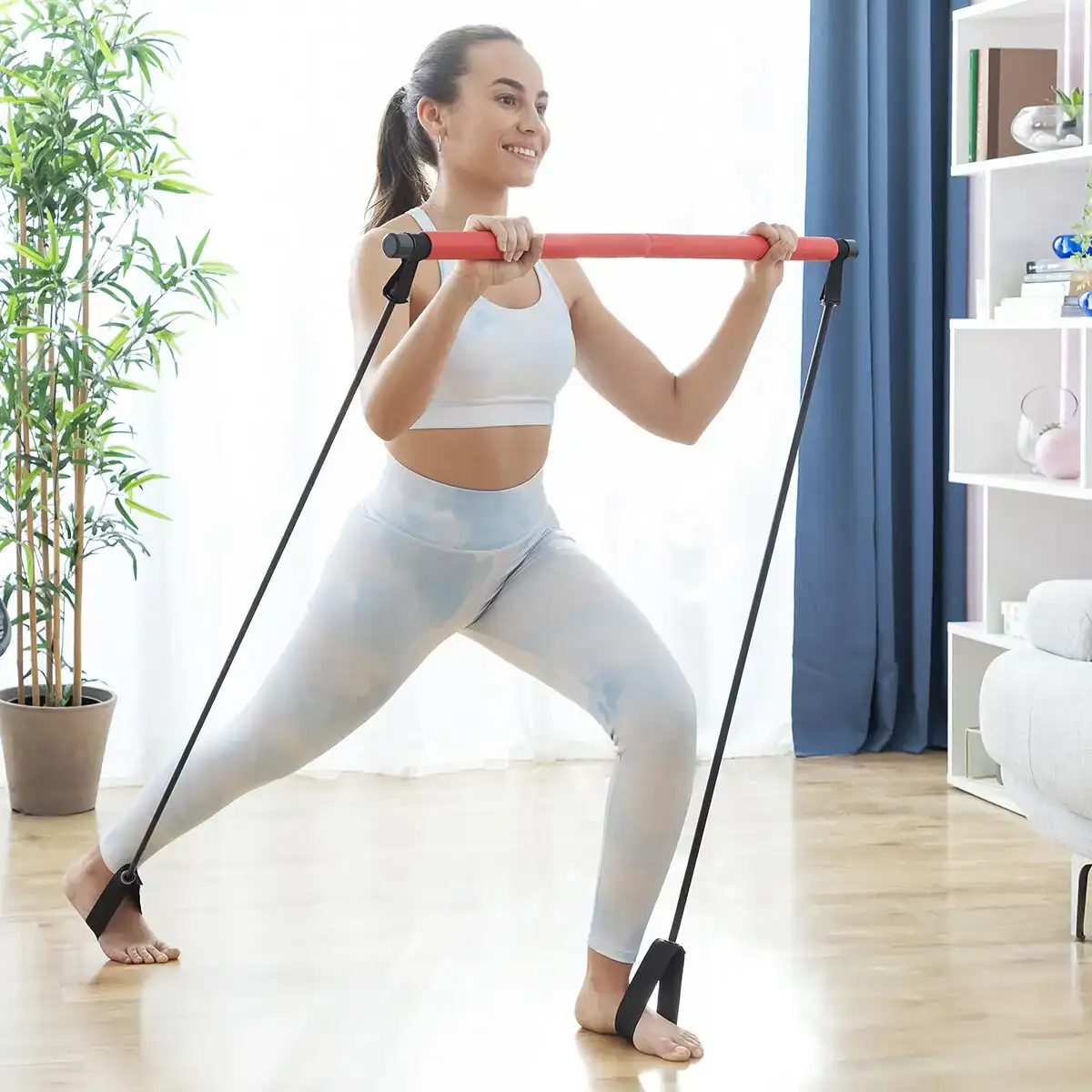Barre de fitness avec elastiques et guide d exercice resibar innovagoods_3254. DIAYTAR COTE D'IVOIRE - Où Choisir Rime avec Qualité. Découvrez notre sélection soigneusement conçue et choisissez des articles qui incarnent l'excellence et l'innovation.