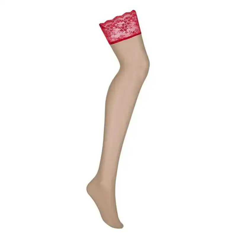 Bas obsessive lovica rouge_2759. DIAYTAR COTE D'IVOIRE - Votre Passage vers l'Exceptionnel. Explorez notre boutique en ligne, où chaque produit est choisi avec soin pour offrir une expérience de shopping inoubliable.