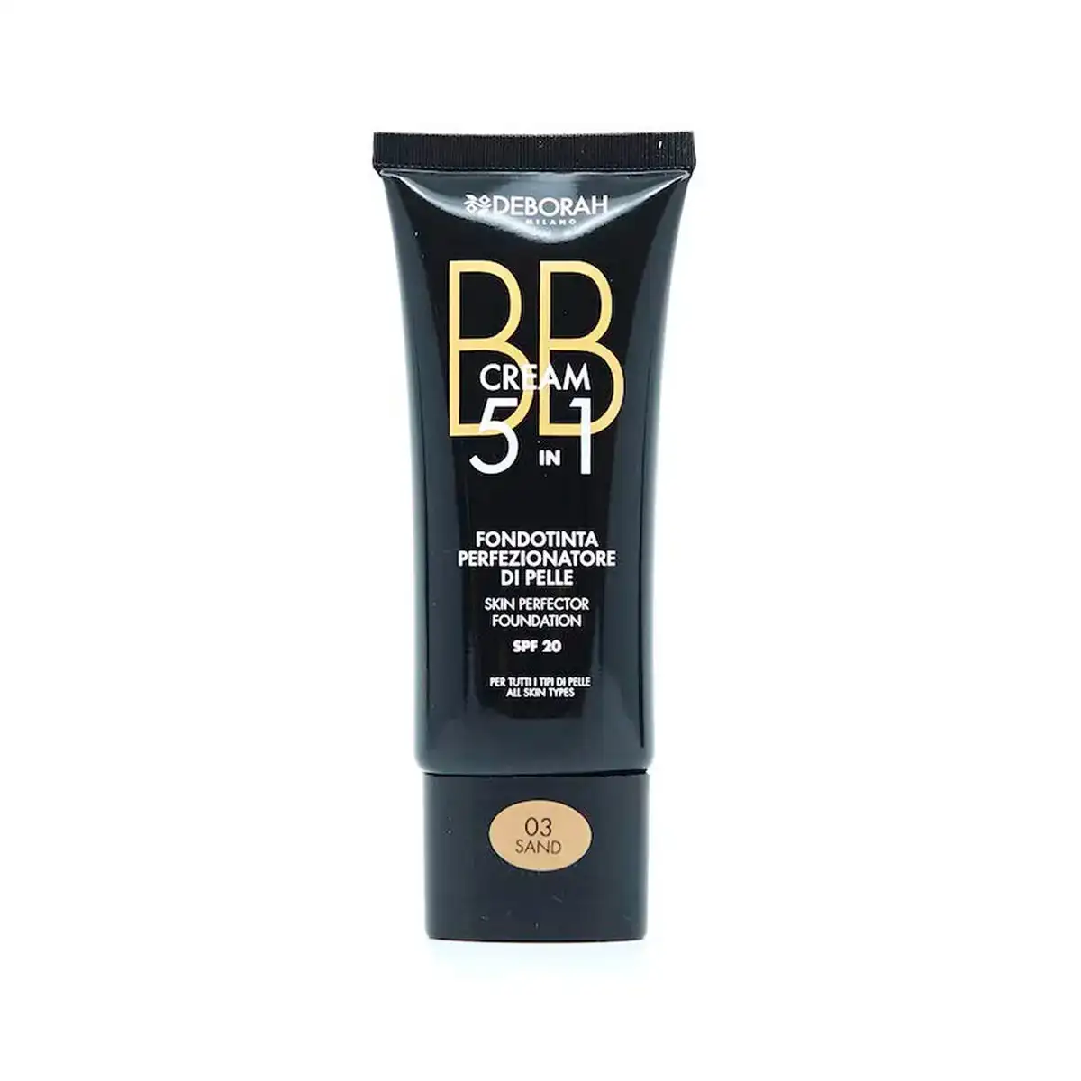 Base de maquillage cremeuse bb cream deborah 5 en 1 no 03 sand_6673. DIAYTAR COTE D'IVOIRE - Où Chaque Produit a sa Place. Parcourez notre catalogue et choisissez des articles qui s'intègrent parfaitement à votre style et à votre espace.