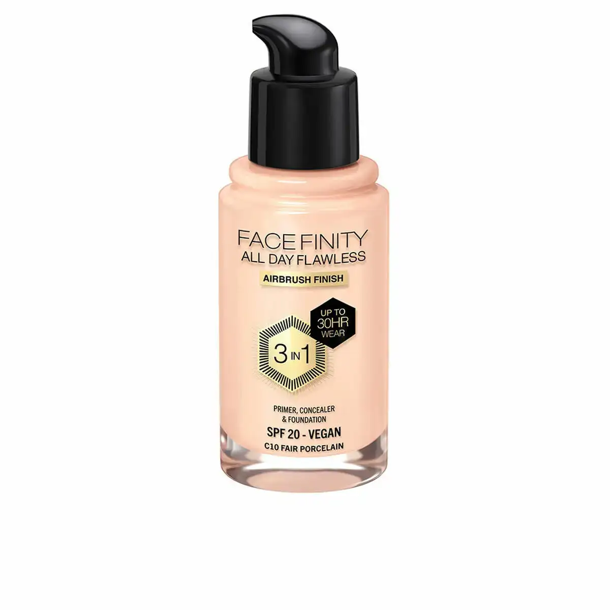 Base de maquillage cremeuse max factor face finity all day flawless 3 en 1 spf 20 no c10 fair porcelain 30 ml_2445. DIAYTAR COTE D'IVOIRE - Votre Compagnon Shopping, Votre Style Unique. Explorez notre boutique en ligne pour dénicher des trésors qui expriment qui vous êtes, de la mode à la maison.