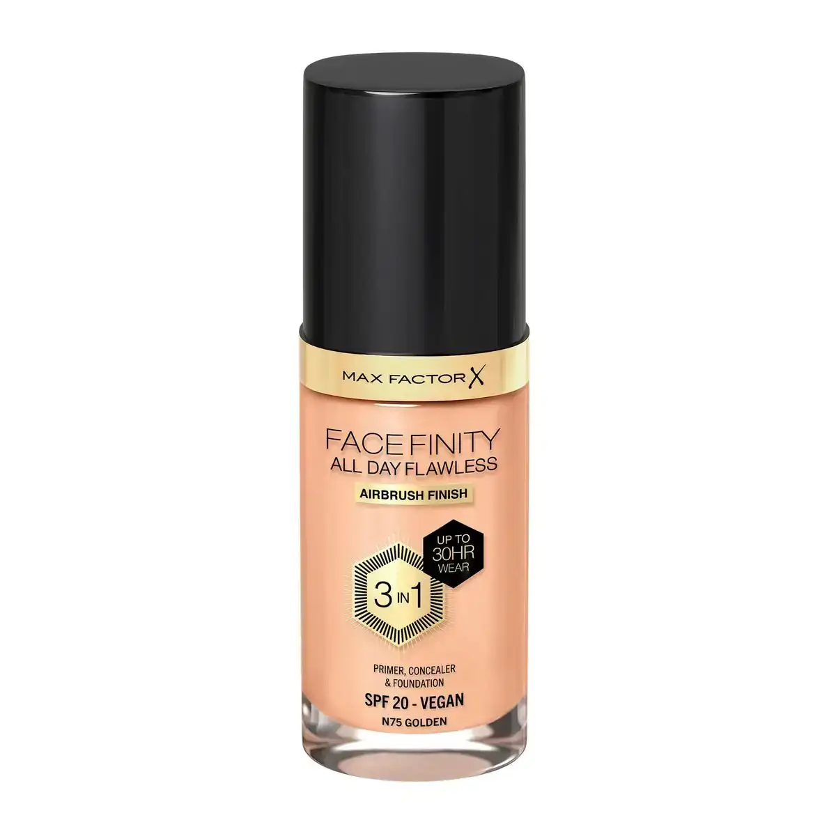Base de maquillage cremeuse max factor facefinity 3 en 1 spf 20 no 75 golden 30 ml_5529. DIAYTAR COTE D'IVOIRE - Votre Boutique en Ligne, Votre Choix Illimité. Parcourez nos rayons et découvrez des produits qui vous inspirent, de la mode à la maison et bien plus.