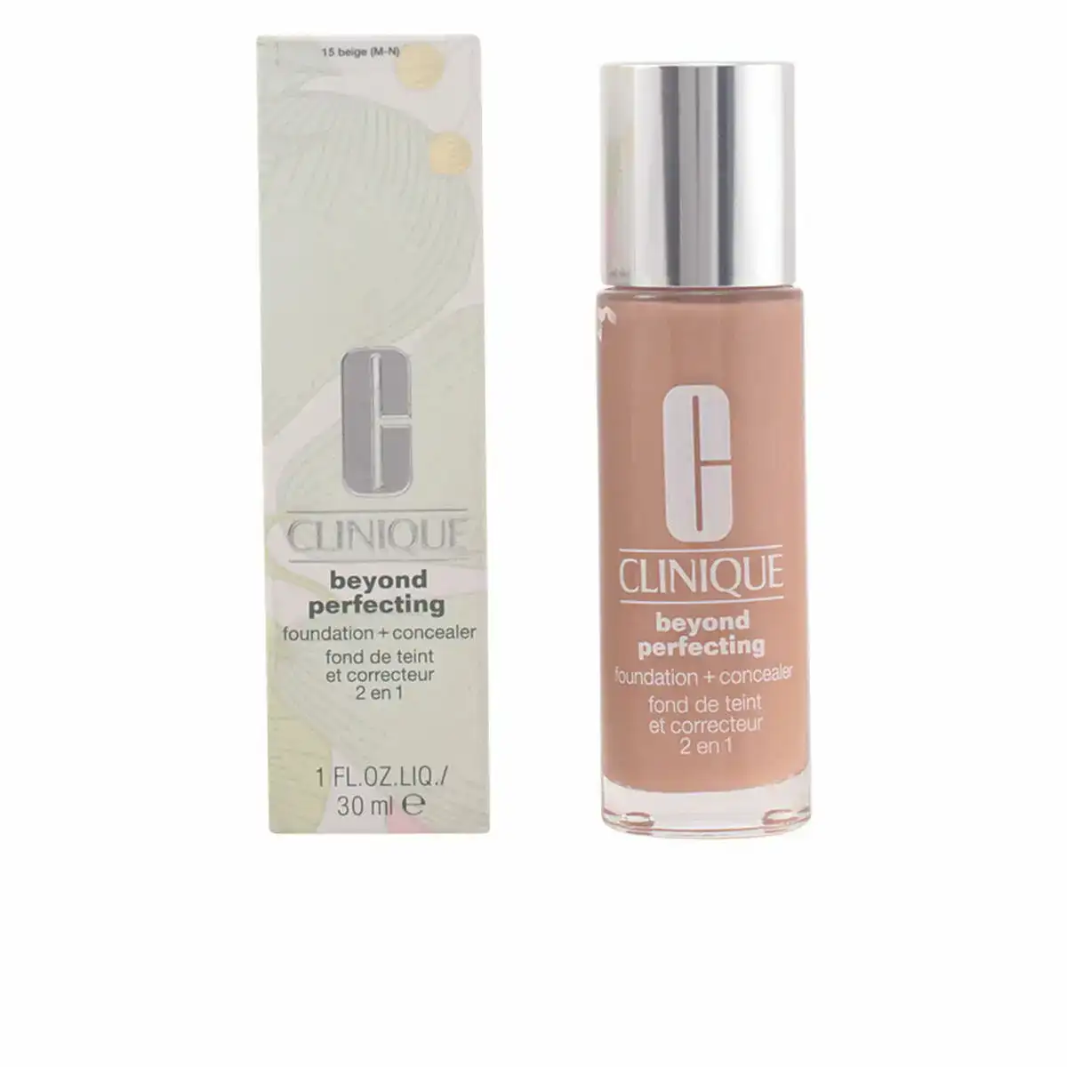 Base de maquillage liquide clinique beyond perfecting 2 en 1 15 beige 30 ml _6868. DIAYTAR COTE D'IVOIRE - L'Art de Vivre l'Excellence au Quotidien. Explorez notre gamme et choisissez des produits qui ajoutent une note de prestige à votre vie.