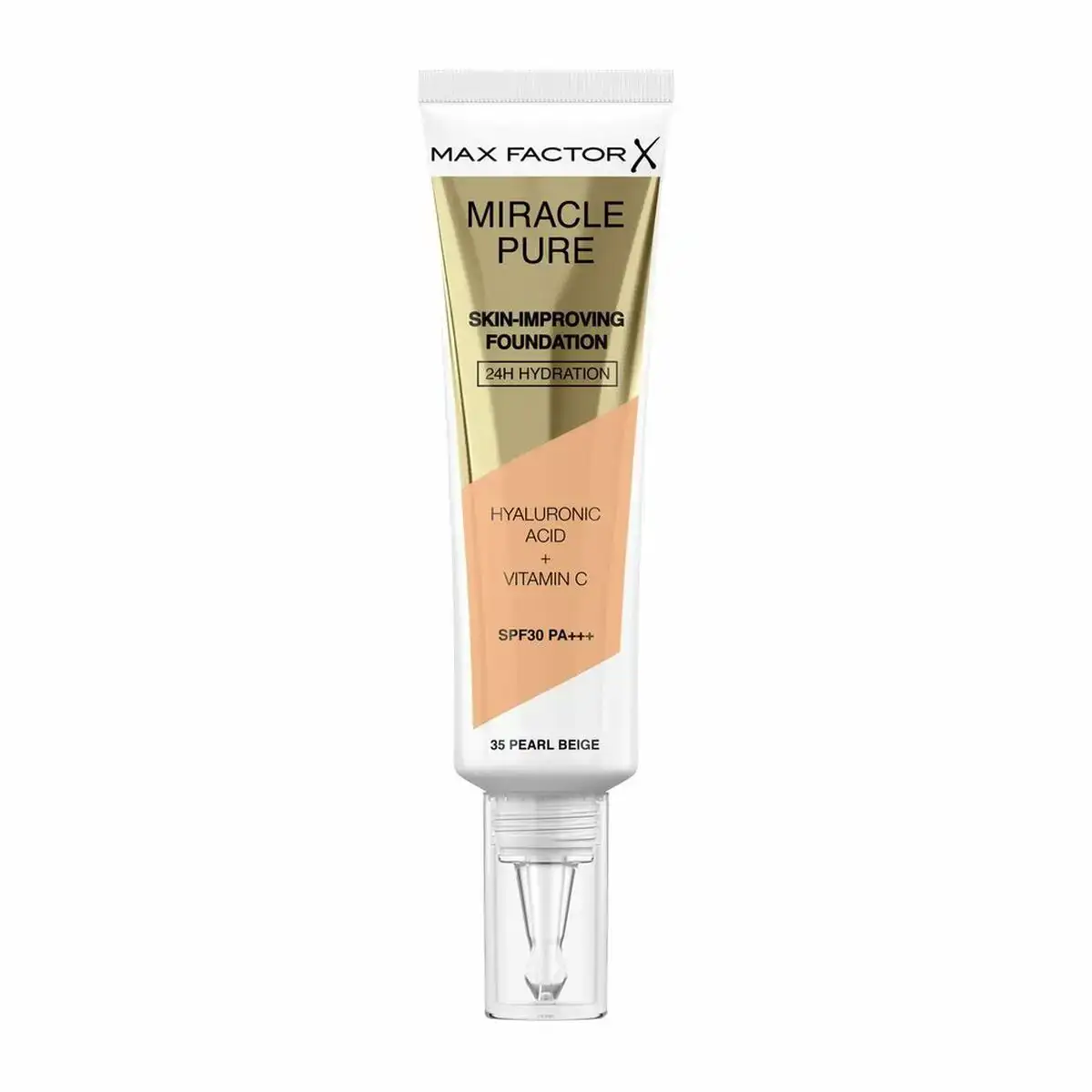 Base de maquillage liquide max factor miracle pure 35 pearl beige spf 30 30 ml _7056. DIAYTAR COTE D'IVOIRE - Là où Chaque Achat Contribue à un Rêve. Naviguez à travers notre boutique en ligne et soutenez des artisans talentueux tout en acquérant des trésors.