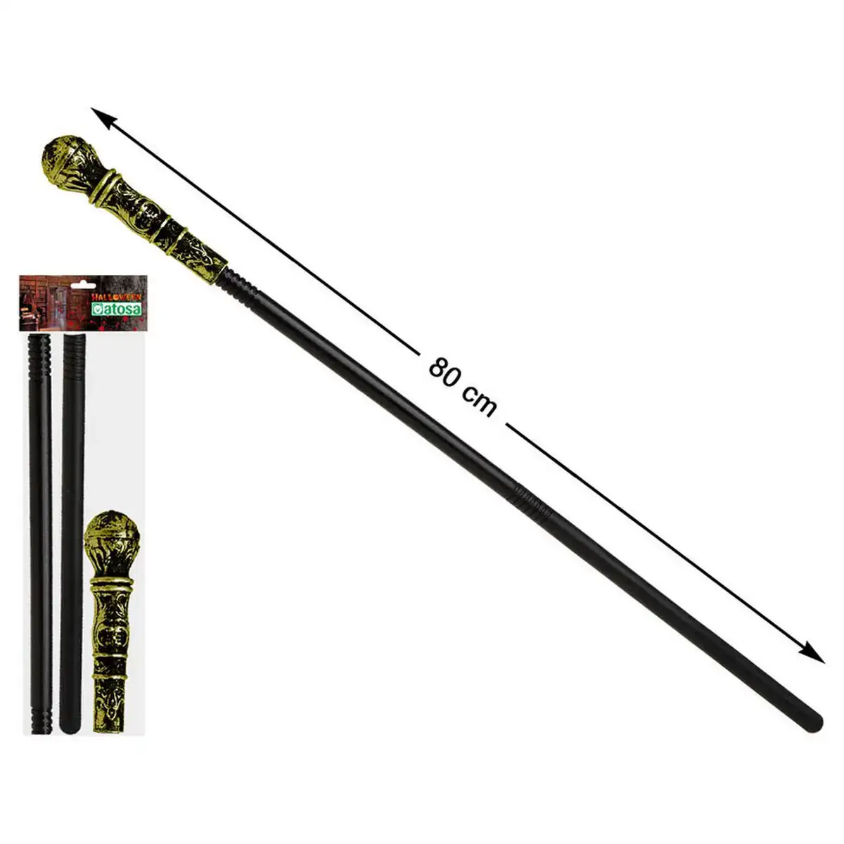 Baton 80 cm noir plastique_5943. Entrez dans l'Univers de DIAYTAR COTE D'IVOIRE - Où Chaque Produit a son Éclat Unique. Explorez notre gamme variée et choisissez des articles qui illuminent votre quotidien.