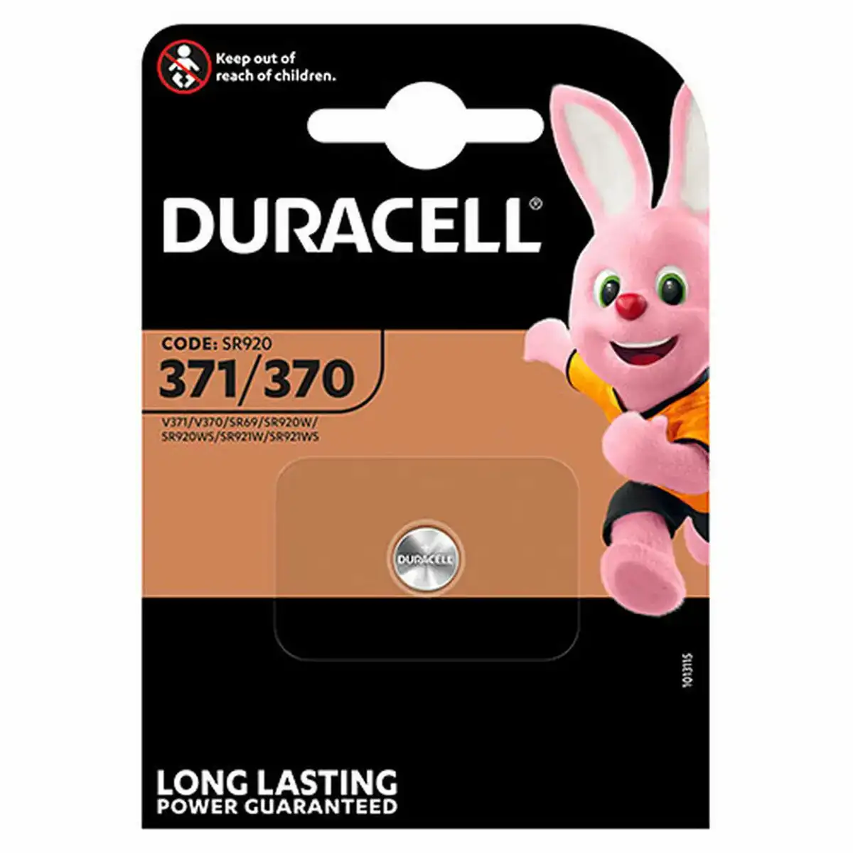 Batterie d oxyde duracell 371 370_3594. DIAYTAR COTE D'IVOIRE - Votre Plateforme Shopping Engagée. Explorez notre catalogue et choisissez des produits qui reflètent notre dévouement envers la qualité et la satisfaction du client.