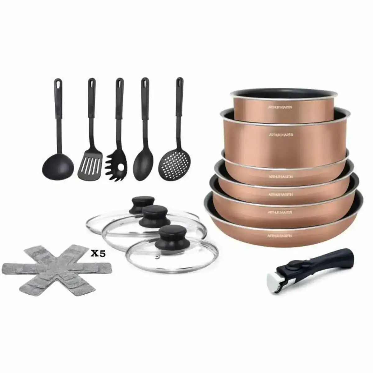 Batterie de cuisine arthur martin 20 pieces_8927. Bienvenue chez DIAYTAR COTE D'IVOIRE - Où le Shopping Devient une Aventure. Découvrez notre collection diversifiée et explorez des produits qui reflètent la diversité du Côte d'Ivoire.