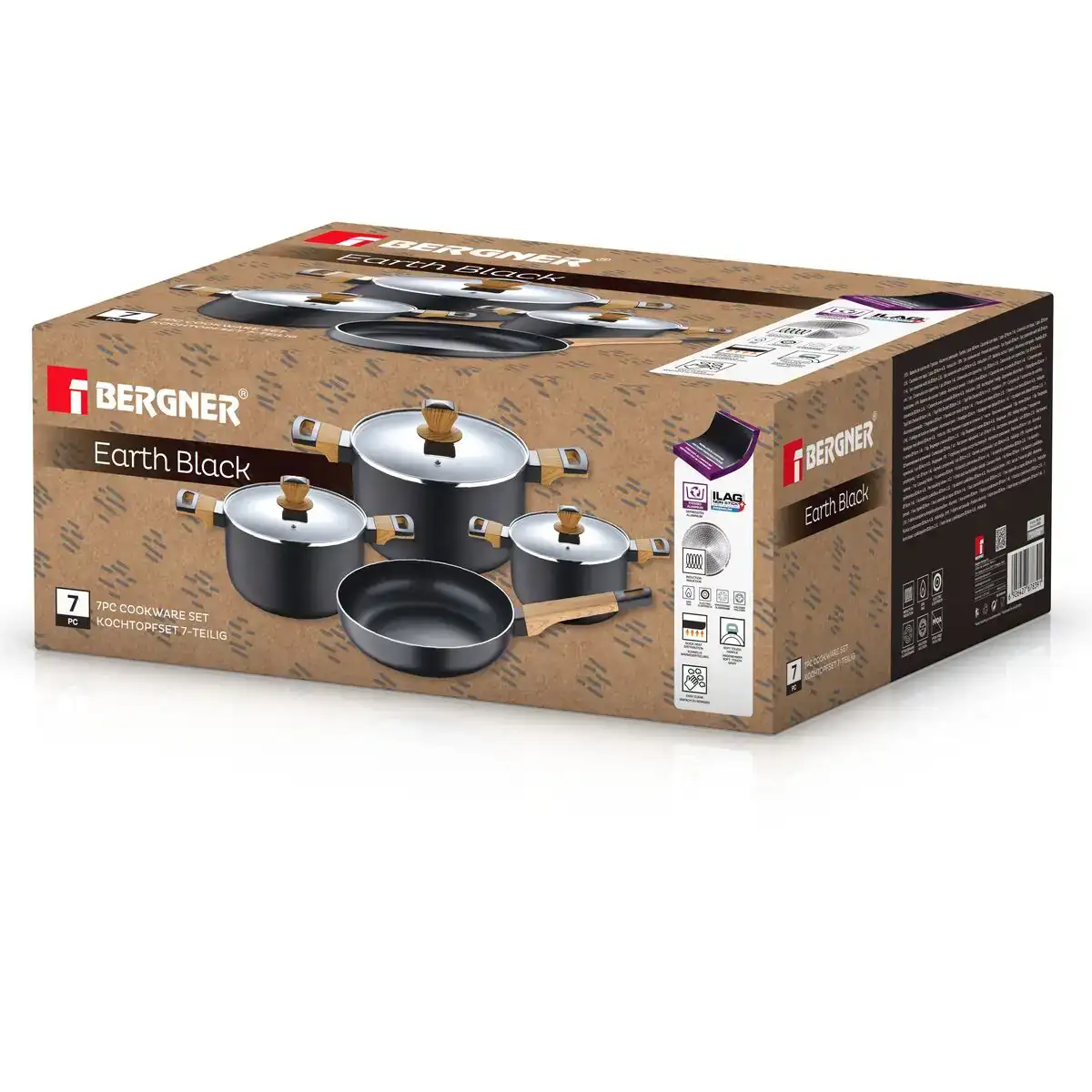 Batterie de cuisine bergner earth 7 pieces_6442. Entrez dans l'Univers de DIAYTAR COTE D'IVOIRE - Où Choisir est un Voyage. Explorez notre gamme diversifiée et trouvez des articles qui répondent à tous vos besoins et envies.