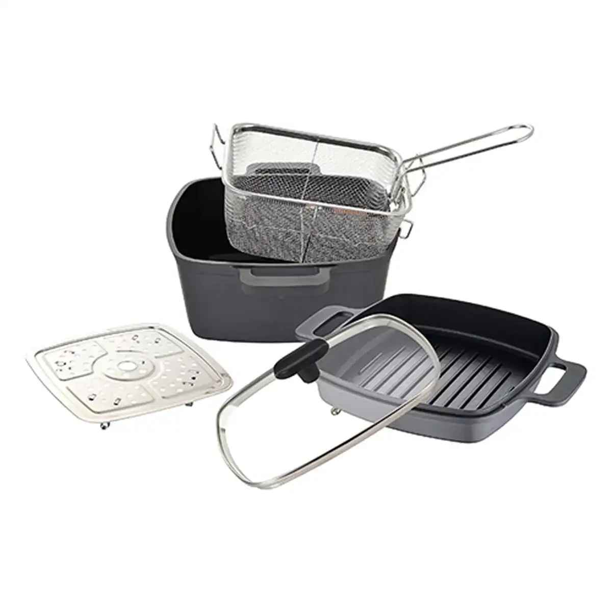 Batterie de cuisine masterpro 5 in 1_1928. DIAYTAR COTE D'IVOIRE - L'Art de Vivre le Shopping Inspiré. Parcourez notre catalogue et choisissez des produits qui reflètent votre passion pour la beauté et l'authenticité.
