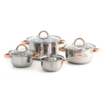 Batterie de cuisine quid vanity acier inoxydable 4 pcs _9494. DIAYTAR COTE D'IVOIRE - Où Choisir est un Plaisir Responsable. Explorez notre boutique en ligne et adoptez des produits qui reflètent notre engagement envers la durabilité.