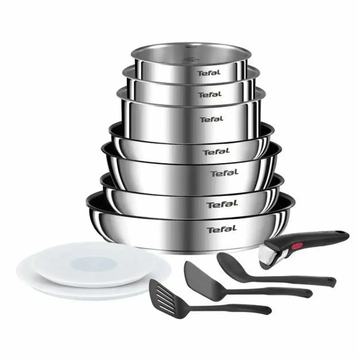 Batterie de cuisine tefal 13 pieces_3105. DIAYTAR COTE D'IVOIRE - Votre Portail Vers l'Exclusivité. Explorez notre boutique en ligne pour découvrir des produits uniques et raffinés, conçus pour ceux qui recherchent l'excellence.