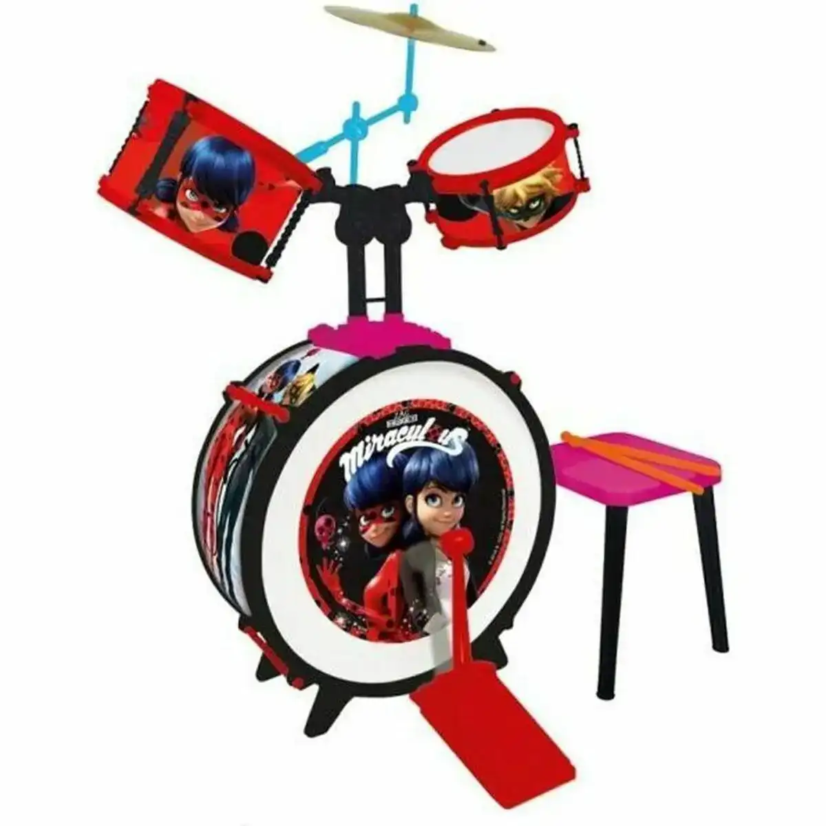Batterie musicale lady bug plastique_4509. DIAYTAR COTE D'IVOIRE - Là où Chaque Produit Est une Trouvaille. Explorez notre sélection minutieuse et découvrez des articles qui correspondent à votre style de vie et à vos aspirations.