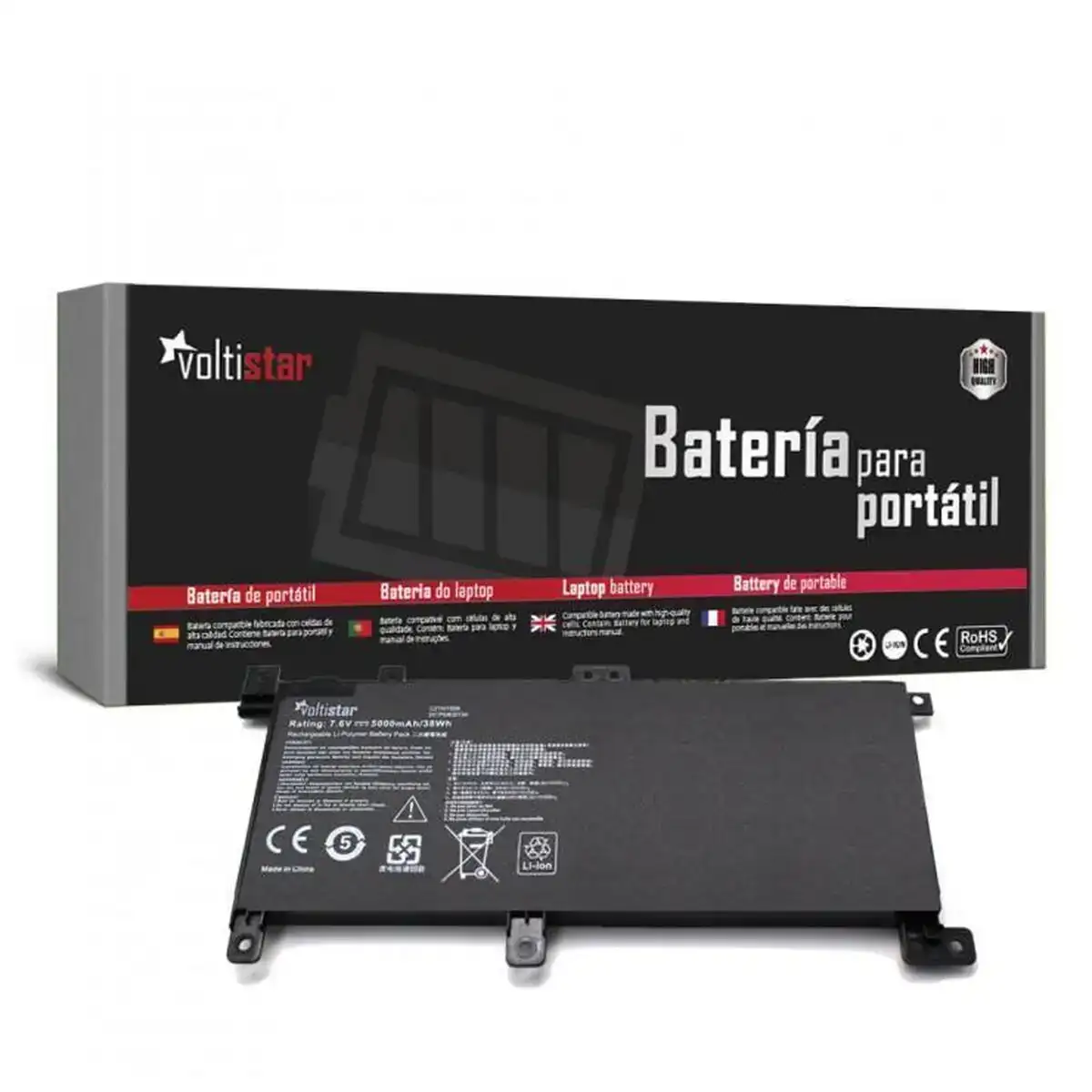Batterie pour ordinateur portable voltistar bat2177 noir 7 6 v_9656. DIAYTAR COTE D'IVOIRE - Là où Chaque Achat Contribue à un Rêve. Naviguez à travers notre boutique en ligne et soutenez des artisans talentueux tout en acquérant des trésors.