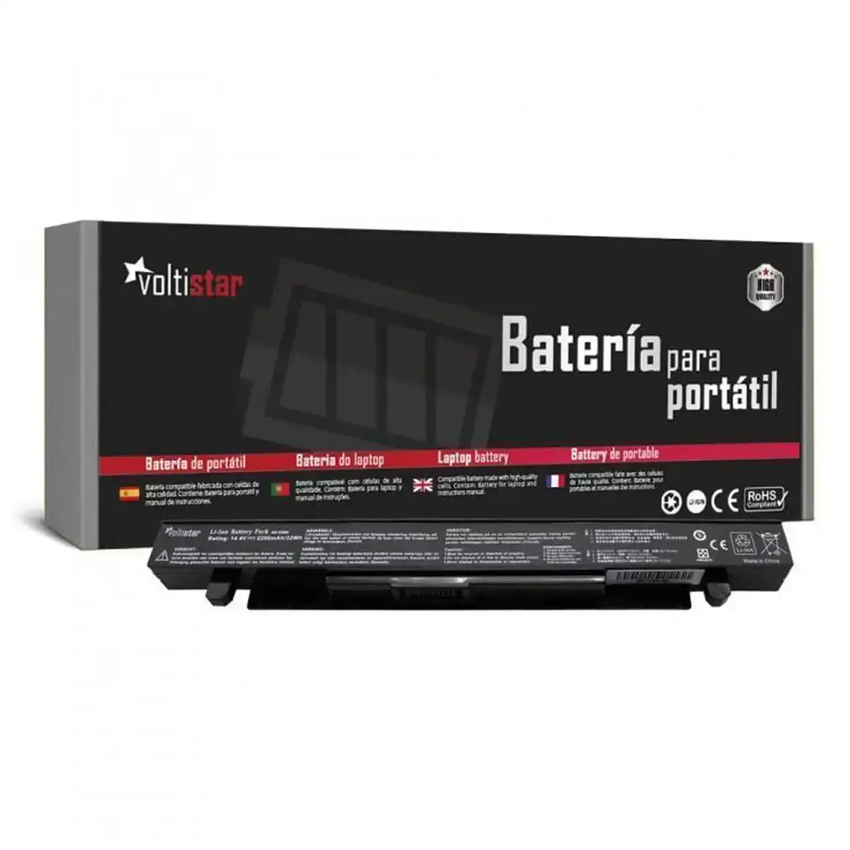 Batterie pour ordinateur portable voltistar batasa450 2200 mah 14 4 v_1331. DIAYTAR COTE D'IVOIRE - Où Choisir est un Plaisir. Explorez notre boutique en ligne et choisissez parmi des produits de qualité qui satisferont vos besoins et vos goûts.