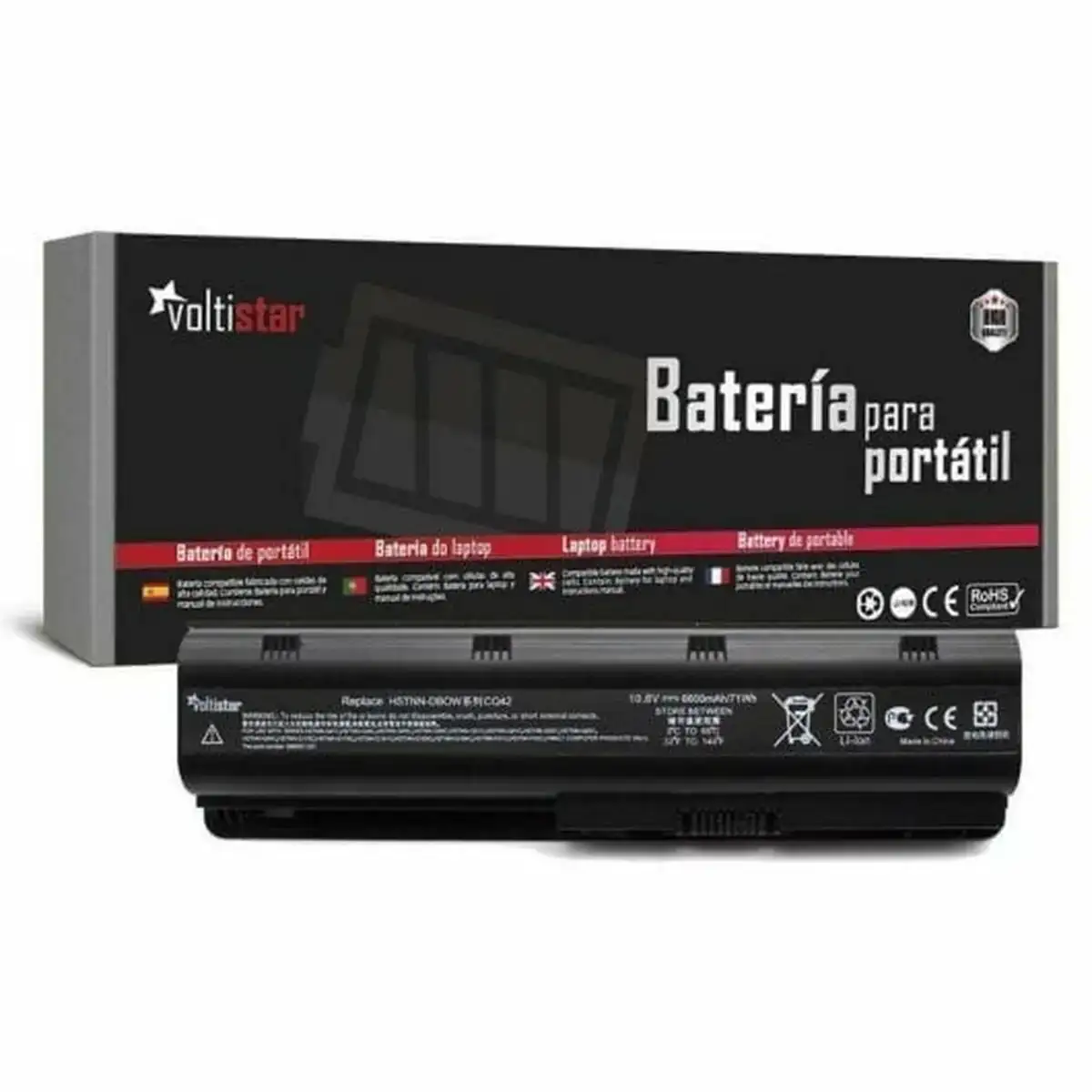 Batterie pour ordinateur portable voltistar bathpg62 9 noir 10 8 v_8753. DIAYTAR COTE D'IVOIRE - Votre Boutique en Ligne, Votre Histoire. Explorez notre sélection et découvrez des produits qui reflètent votre parcours et vos aspirations, un achat à la fois.