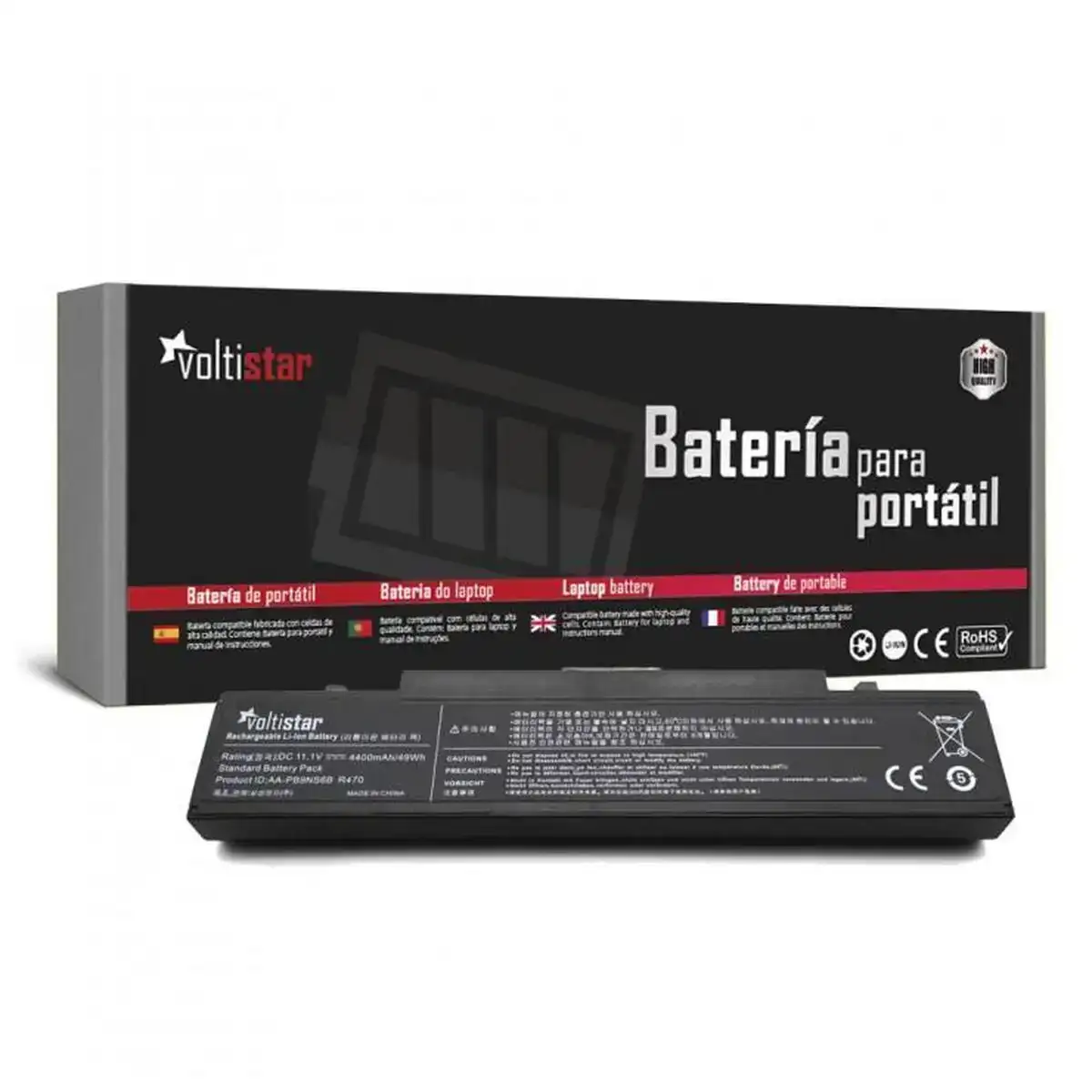 Batterie pour ordinateur portable voltistar batsamr520 noir 4400 mah 11 1 v_1411. DIAYTAR COTE D'IVOIRE - Votre Destination Shopping pour Tous. Parcourez notre boutique en ligne et découvrez une variété de produits pour satisfaire tous vos besoins et désirs.