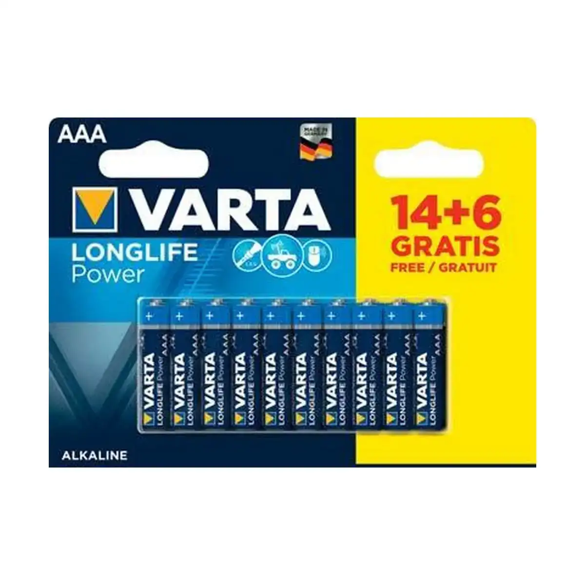 Batteries varta longlife power 20 pieces _5592. DIAYTAR COTE D'IVOIRE - Où la Qualité et la Diversité Fusionnent. Explorez notre boutique en ligne pour découvrir une gamme variée de produits qui incarnent l'excellence et l'authenticité.