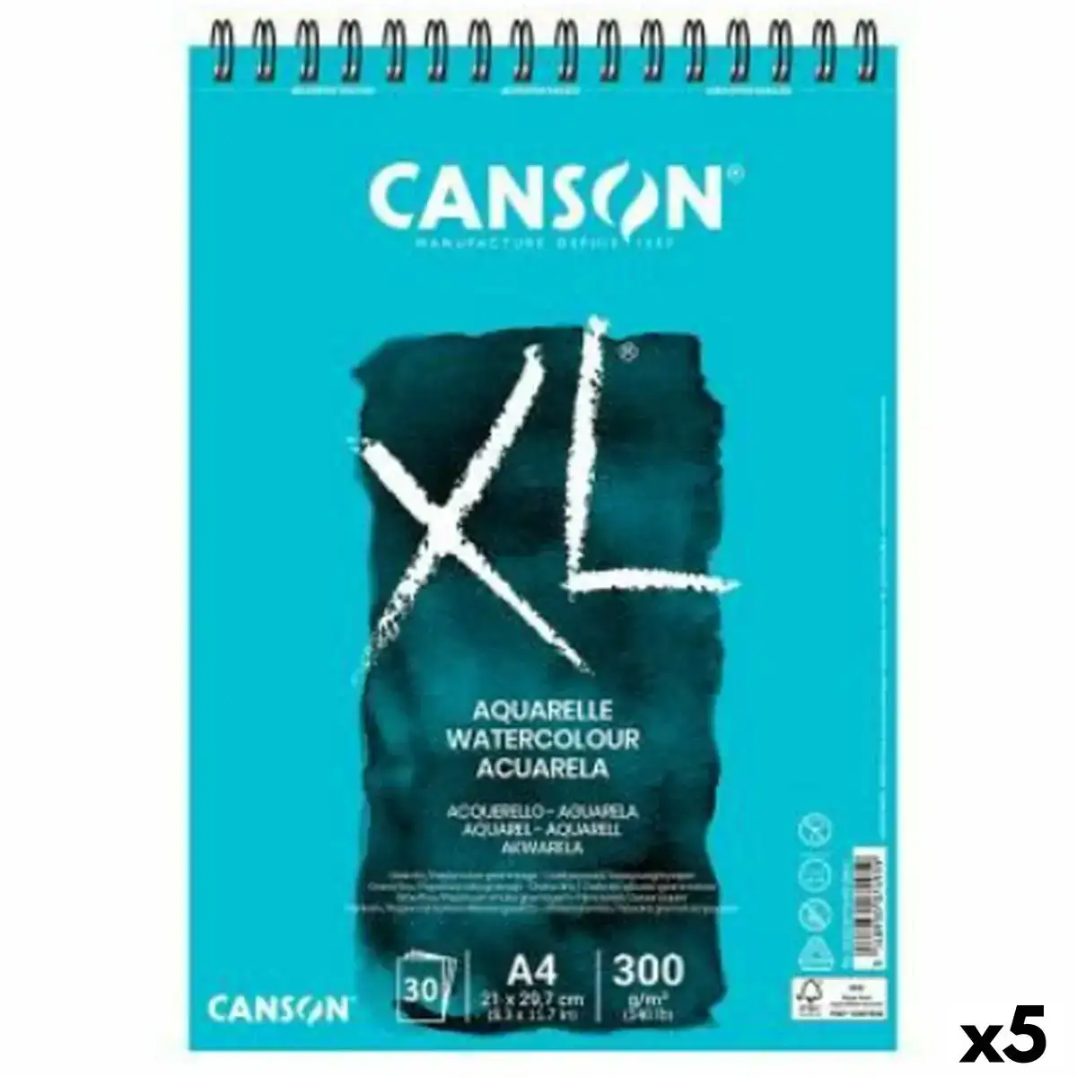 Bloc notes canson xl aquarelle 20 volets a5 blanc 5 unites 300 g m2_6465. Découvrez DIAYTAR COTE D'IVOIRE - Là où Votre Shopping Prend Vie. Plongez dans notre vaste sélection et trouvez des produits qui ajoutent une touche spéciale à votre quotidien.