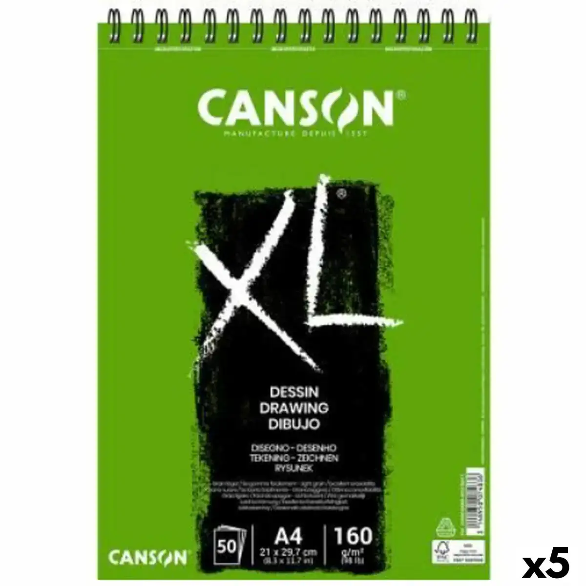Bloc notes canson xl drawing blanc a4 50 volets 160 g m2 5 unites_1584. DIAYTAR COTE D'IVOIRE - Où Choisir est une Célébration de l'Artisanat Local. Découvrez notre boutique en ligne et choisissez des produits qui incarnent la passion des artisans sénégalais.