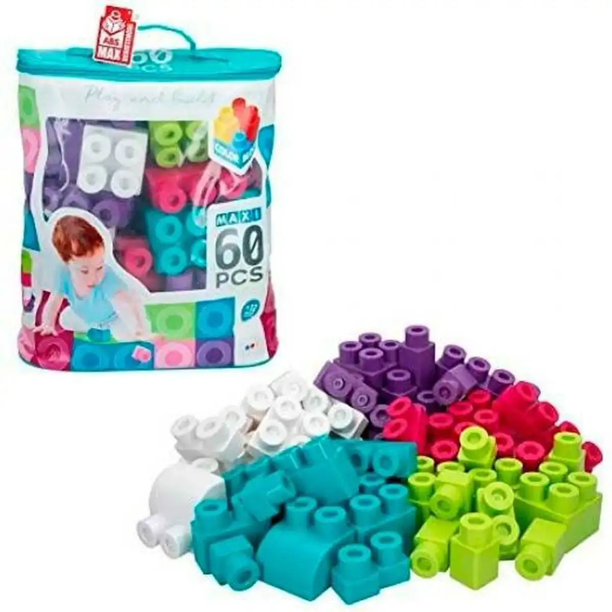Blocs de construction colorbaby play build multicouleur 60 pieces_8152. Bienvenue chez DIAYTAR COTE D'IVOIRE - Là où les Désirs Prendent Vie. Explorez notre boutique en ligne et laissez-vous séduire par des articles qui font écho à vos aspirations et à votre style unique.