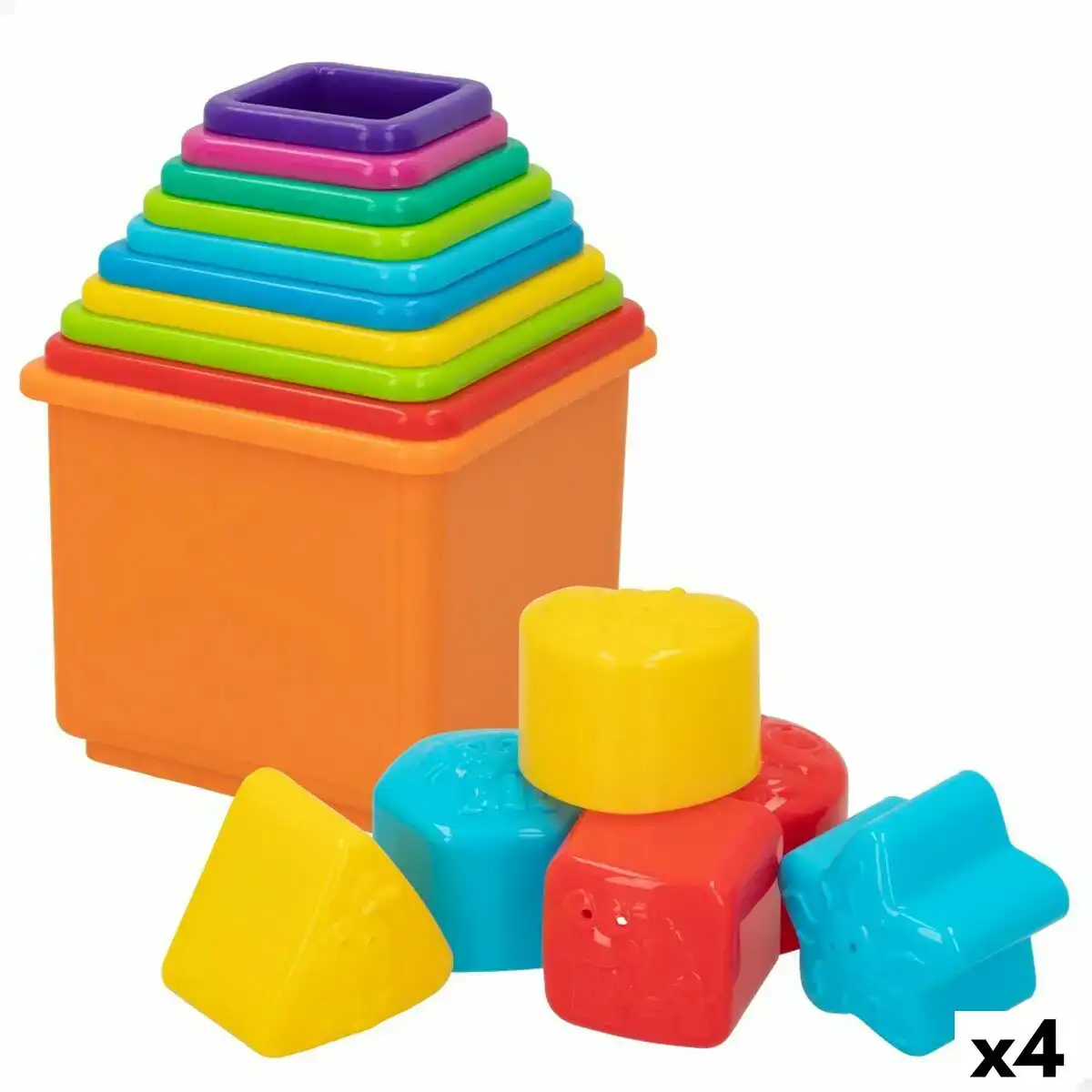 Blocs empilables playgo 10 5 x 9 x 10 5 cm 16 pieces 4 unites_3648. Entrez dans l'Univers de DIAYTAR COTE D'IVOIRE - Où Chaque Produit a son Éclat Unique. Explorez notre gamme variée et choisissez des articles qui illuminent votre quotidien.