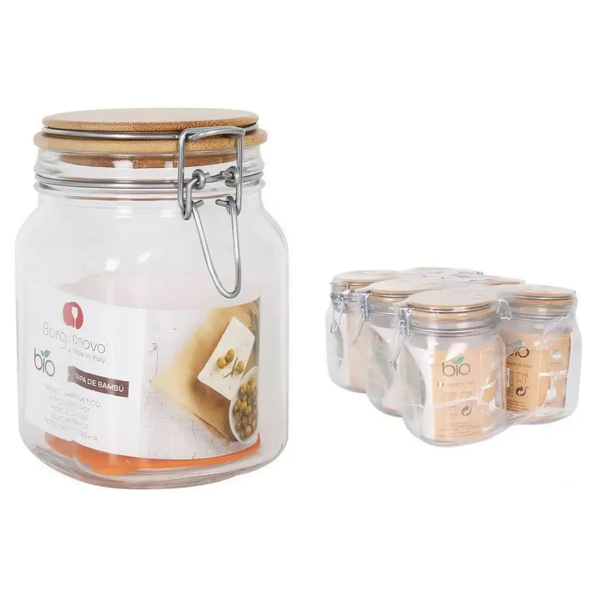 Bocal borgonovo primizie bambou fermeture hermetique 1 l _3070. Bienvenue chez DIAYTAR COTE D'IVOIRE - Où le Shopping Devient une Aventure. Découvrez notre collection diversifiée et explorez des produits qui reflètent la diversité du Côte d'Ivoire.