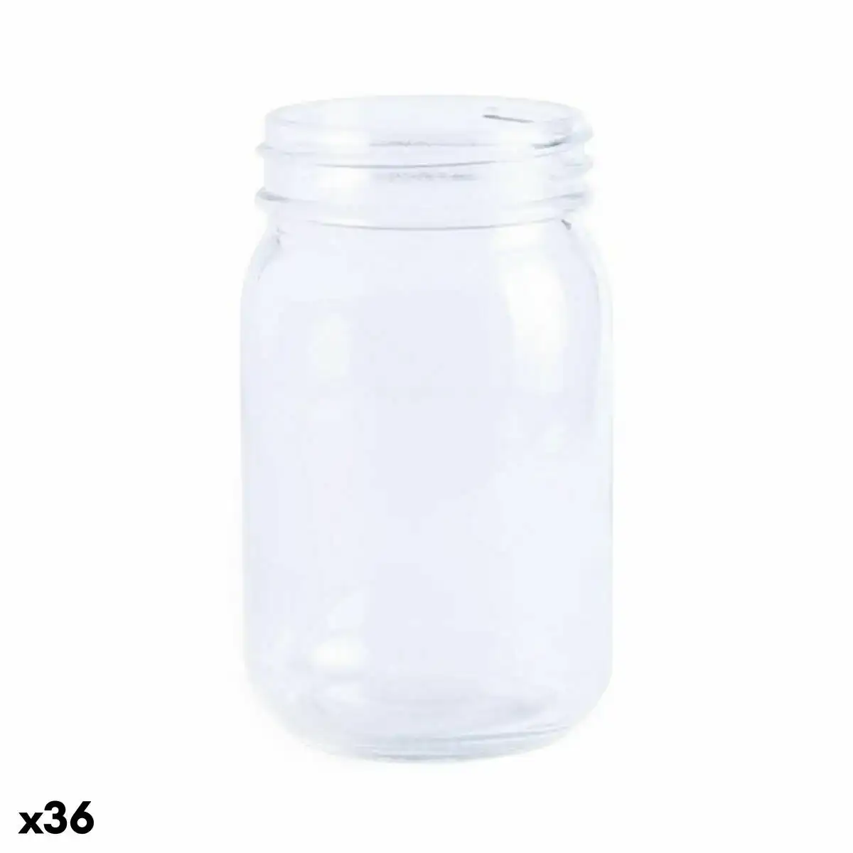 Bocal en verre transparent top can cap 145733 450 ml 36 unites _2562. DIAYTAR COTE D'IVOIRE - Où Choisir est un Plaisir. Explorez notre boutique en ligne et choisissez parmi des produits de qualité qui satisferont vos besoins et vos goûts.