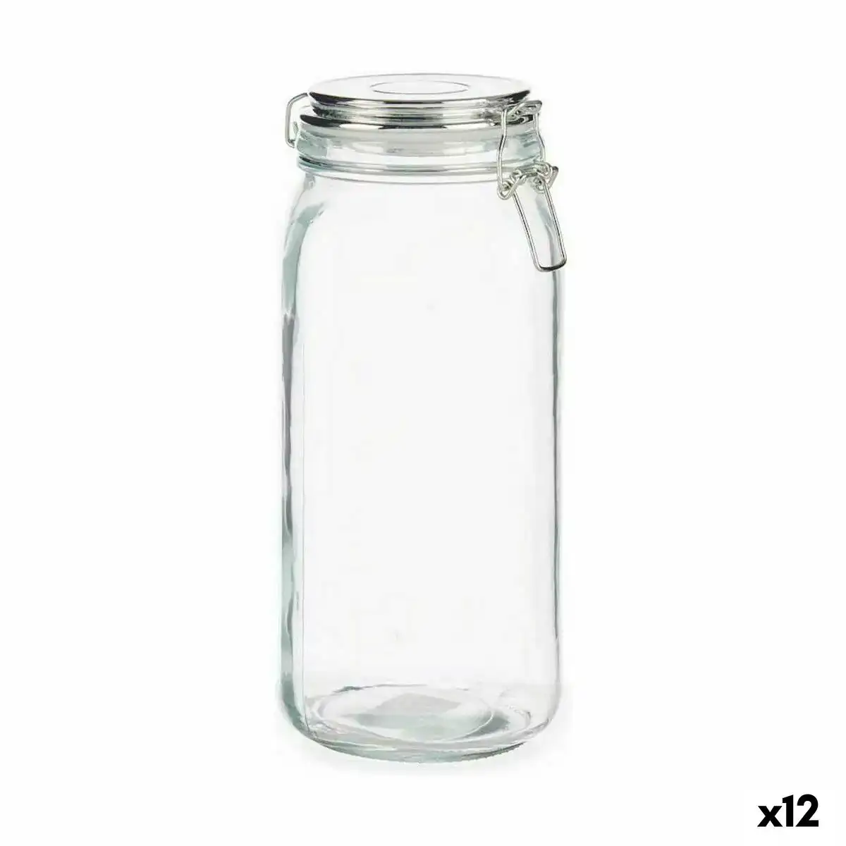 Bocal fermeture hermetique argente metal 2 1 l 11 3 x 26 x 11 3 cm 12 unites _7161. DIAYTAR COTE D'IVOIRE - Là où le Shopping devient une Fête des Sens. Plongez dans notre univers et choisissez des produits qui éveillent votre goût pour l'esthétique et l'authenticité.