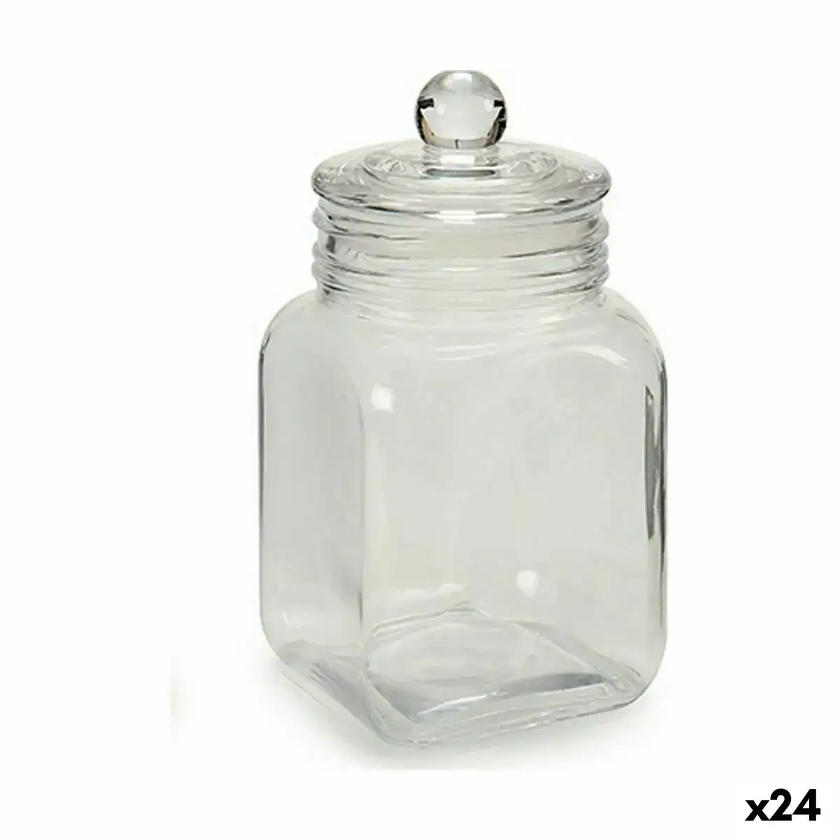 Bocal fermeture hermetique transparent verre 1 2 l 11 x 19 5 x 11 cm 24 unites _6034. DIAYTAR COTE D'IVOIRE - Votre Compagnon Shopping, Votre Style Unique. Explorez notre boutique en ligne pour dénicher des trésors qui expriment qui vous êtes, de la mode à la maison.