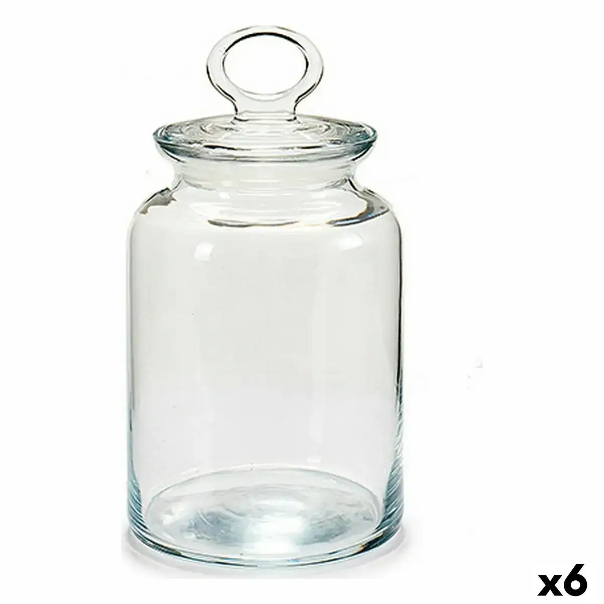 Bocal kitchen 12 x 21 5 x 12 cm transparent silicone verre 1 5 l 6 unites _6211. DIAYTAR COTE D'IVOIRE - L'Art de Choisir, l'Art de S'émerveiller. Explorez notre gamme de produits et laissez-vous émerveiller par des créations authentiques et des designs modernes.