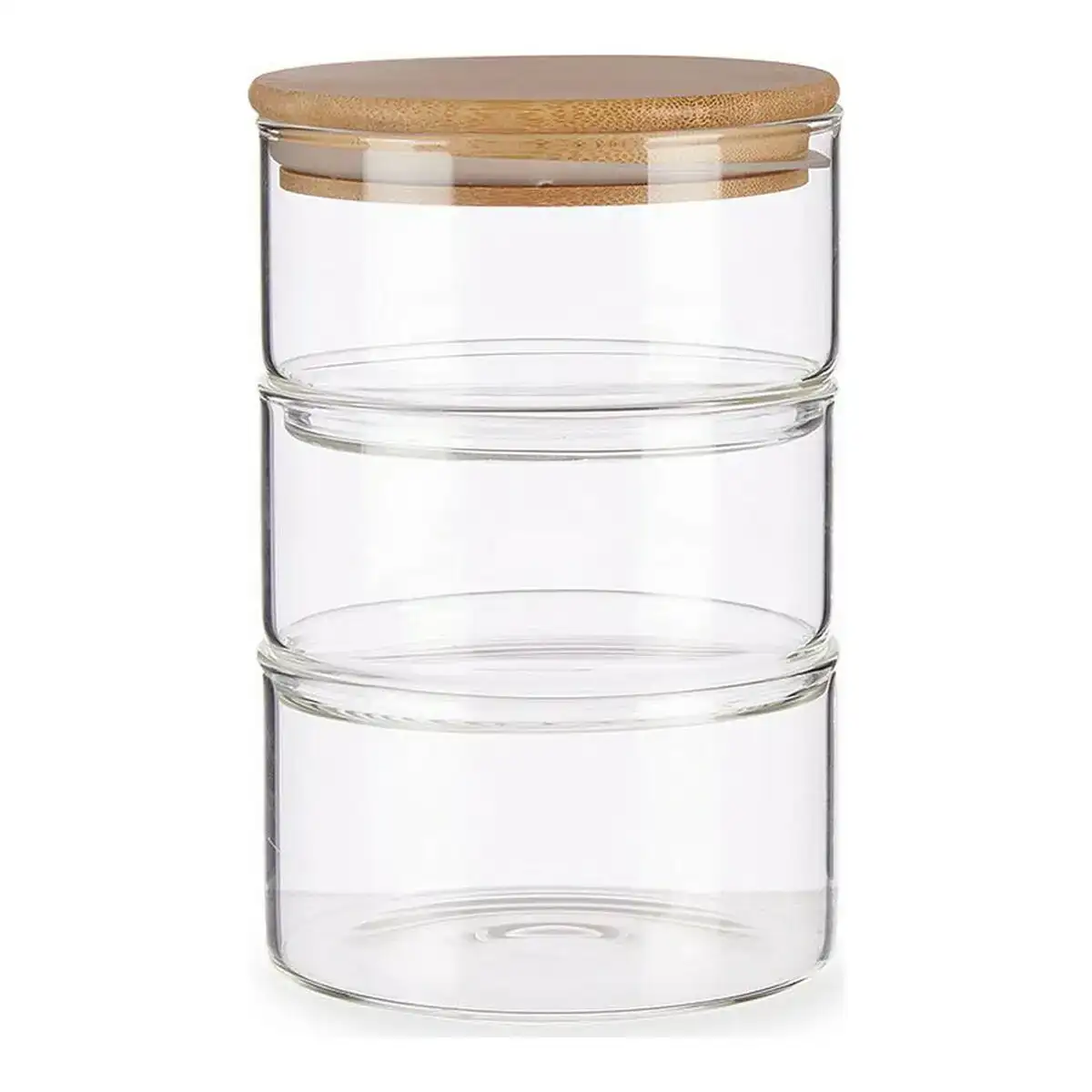 Bocal marron transparent bambou verre borosilicate 1200 ml _5282. Entrez dans l'Univers de DIAYTAR COTE D'IVOIRE - Où Chaque Produit a son Histoire. Explorez notre catalogue et découvrez des trésors qui racontent la riche culture du Côte d'Ivoire.