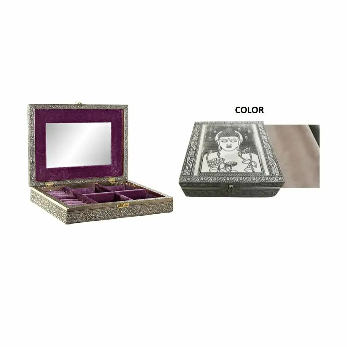 Boite a bijoux dkd home decor 27 5 x 20 x 5 4 cm champagne beige bois aluminium_4229. Découvrez DIAYTAR COTE D'IVOIRE - Là où le Choix Rencontre la Qualité. Parcourez notre gamme diversifiée et choisissez parmi des produits conçus pour exceller dans tous les aspects de votre vie.