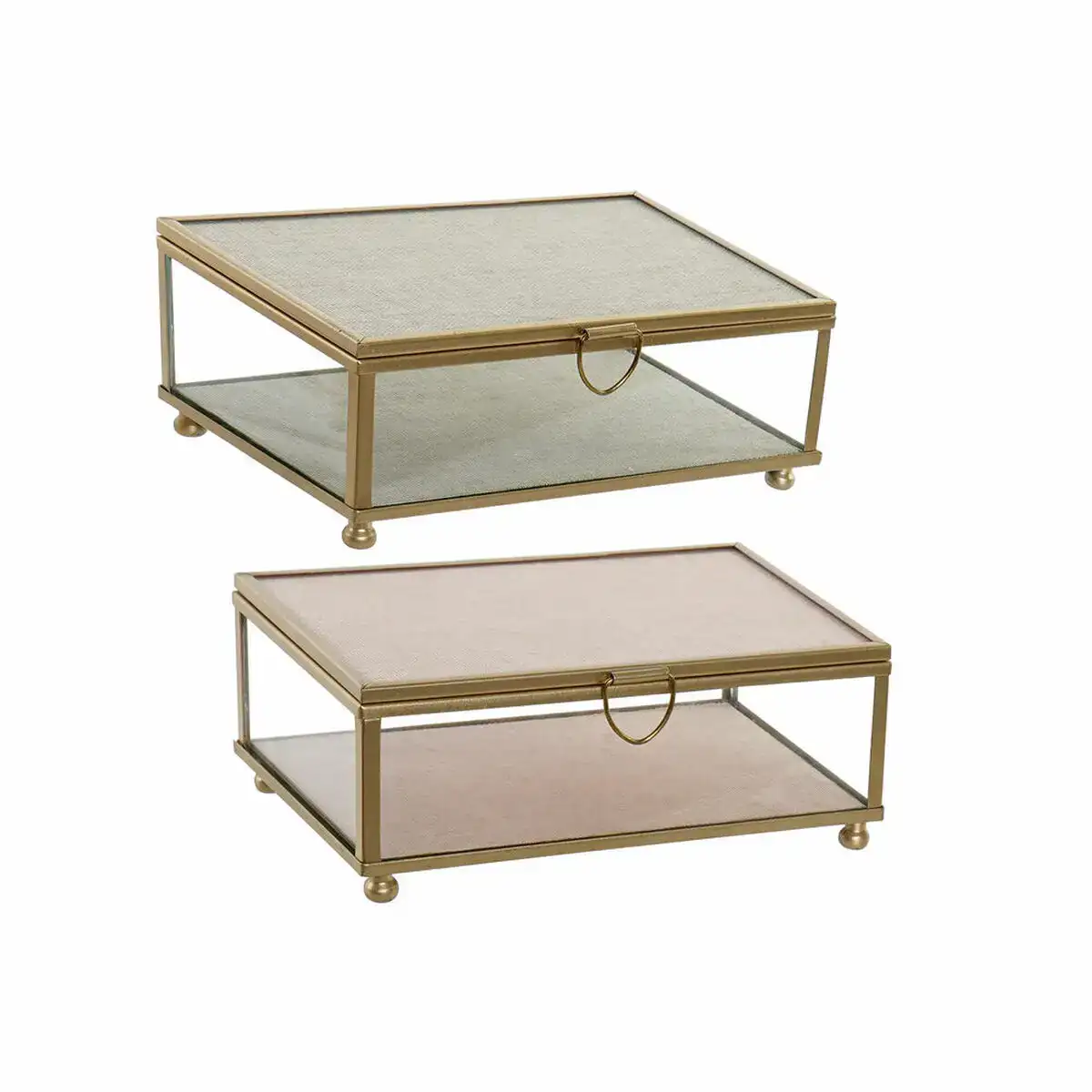 Boite a bijoux dkd home decor beige rose verre fer plastique 15 x 10 x 6 cm 2 unites _3820. Bienvenue chez DIAYTAR COTE D'IVOIRE - Où Chaque Objet a son Histoire. Découvrez notre sélection méticuleuse et choisissez des articles qui racontent l'âme du Côte d'Ivoire.
