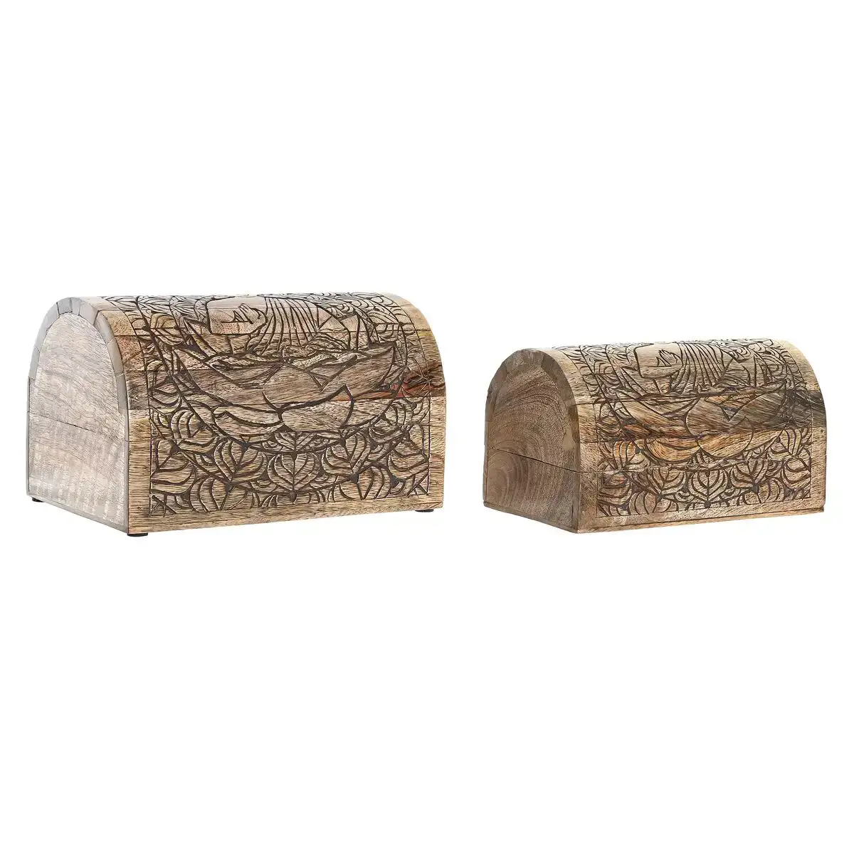 Boite a bijoux dkd home decor marron bois de manguier brun fonce 23 x 15 x 15 cm 2 unites _9747. DIAYTAR COTE D'IVOIRE - L'Art de Choisir, l'Art de Vivre. Explorez notre univers de produits soigneusement sélectionnés pour vous offrir une expérience shopping riche et gratifiante.