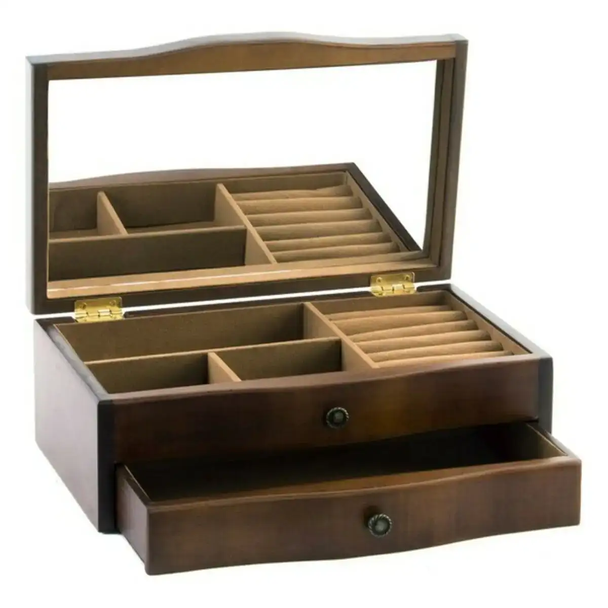 Boite a bijoux dkd home decor marron bois mdf 28 x 17 x 10 cm_7351. DIAYTAR COTE D'IVOIRE - L'Art de Choisir, l'Art de Vivre. Parcourez notre boutique en ligne et choisissez parmi des produits de qualité qui ajoutent de l'élégance à votre quotidien.